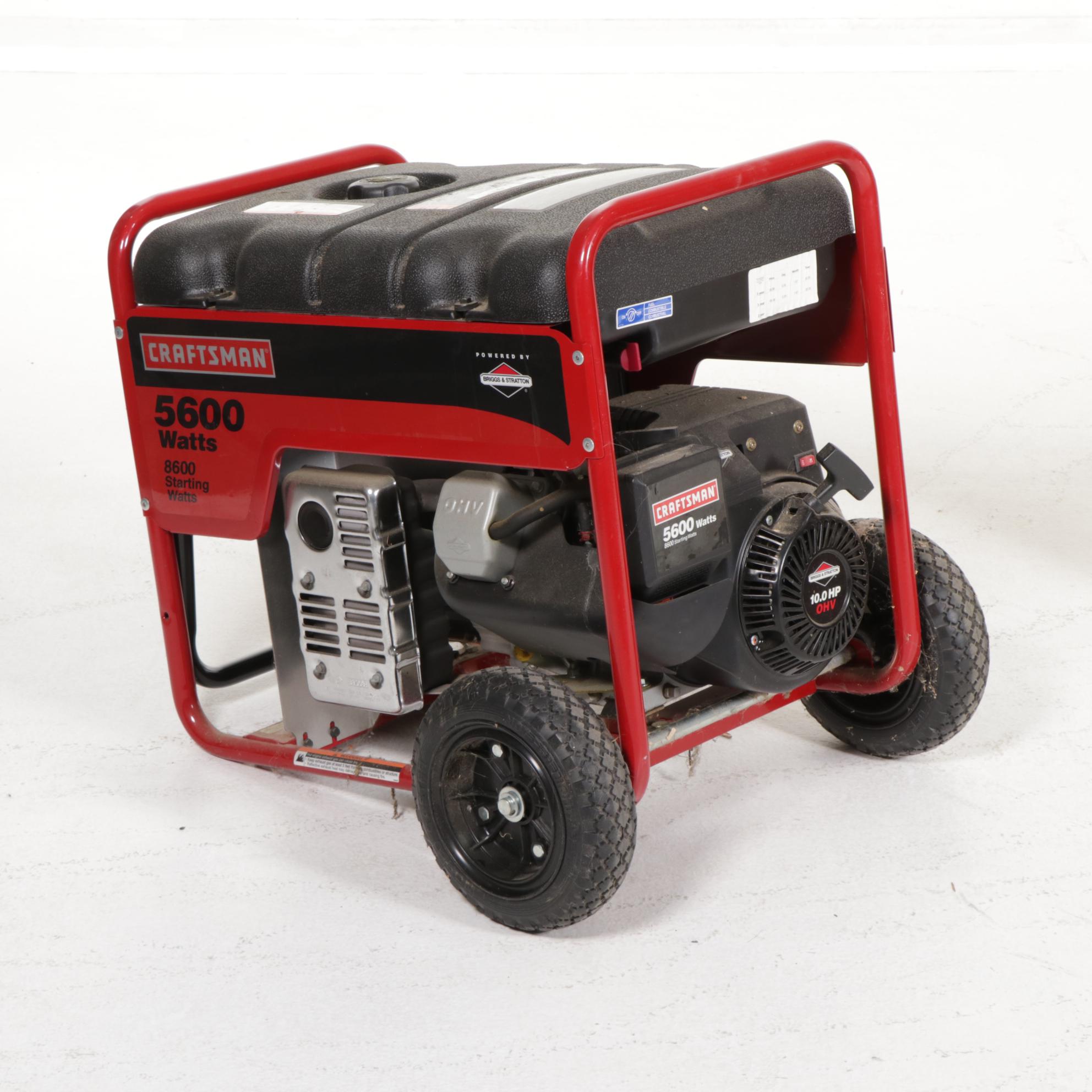 Craftsman 5600 Watt Portable Gas Powered Generator