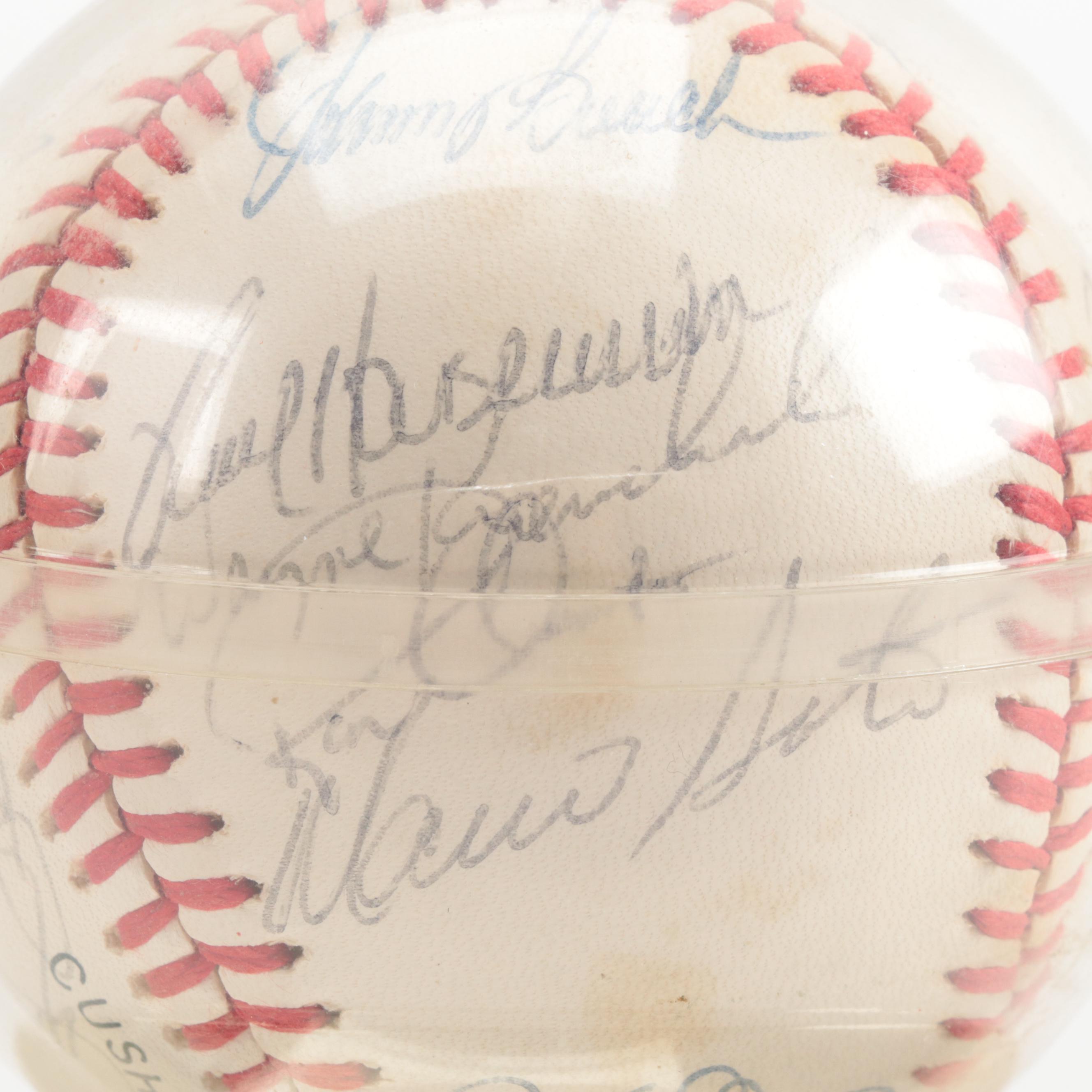 1983 Rawlings Cincinnati Reds Team Signed Baseball With Seaver, Bench, More