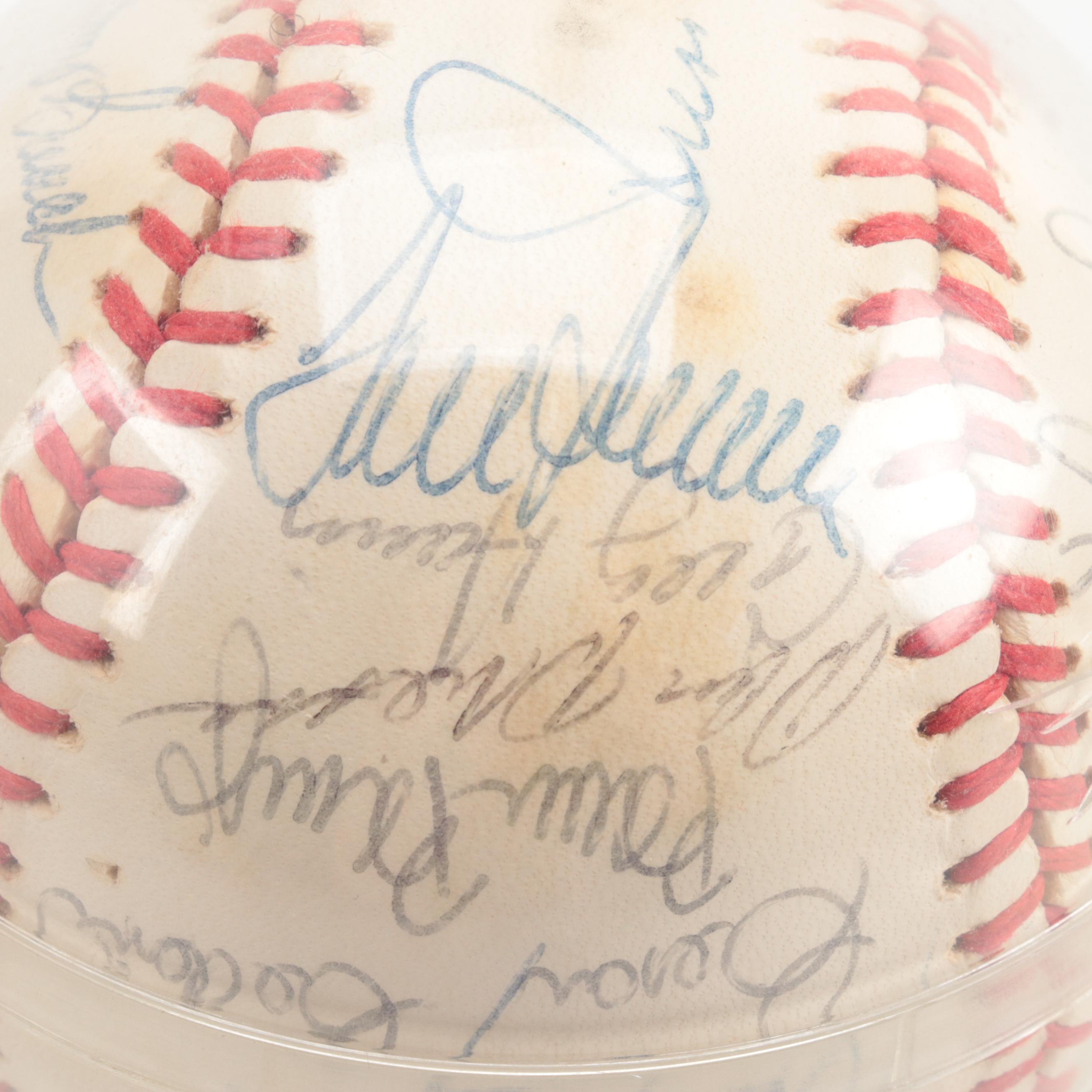 1983 Rawlings Cincinnati Reds Team Signed Baseball With Seaver, Bench, More