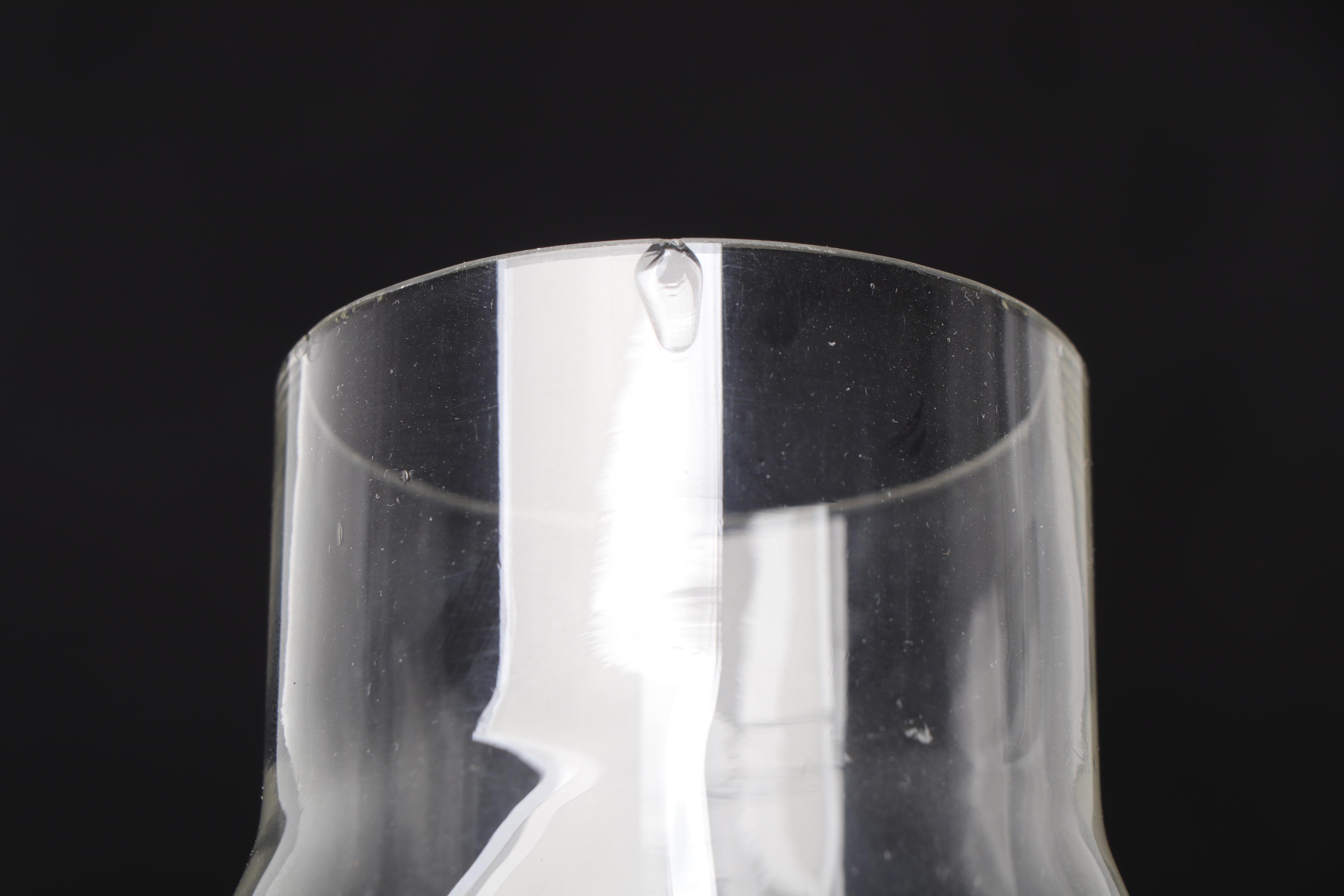 Dorflinger Attributed American Brilliant Cut Glass Oil Table Lamp, Adapted