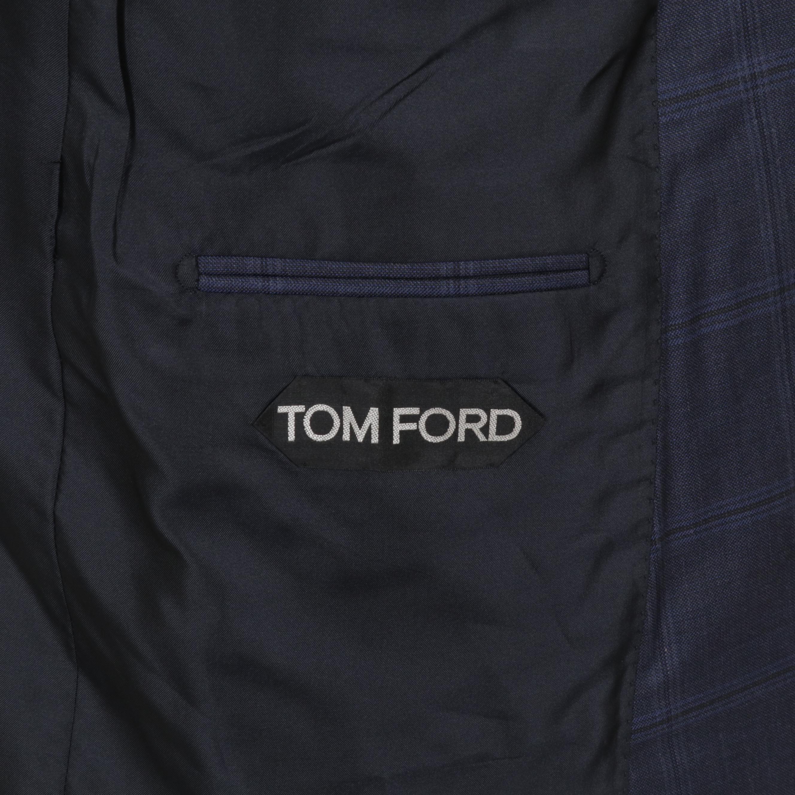 Men's Tom Ford Dark Blue Wool Three-Piece Suit