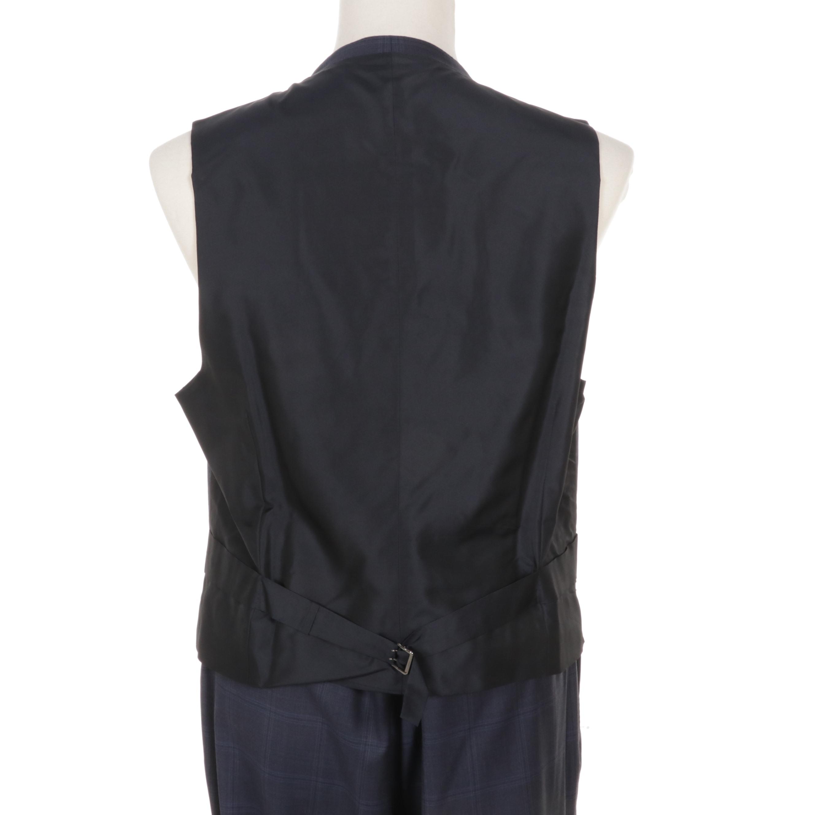 Men's Tom Ford Dark Blue Wool Three-Piece Suit