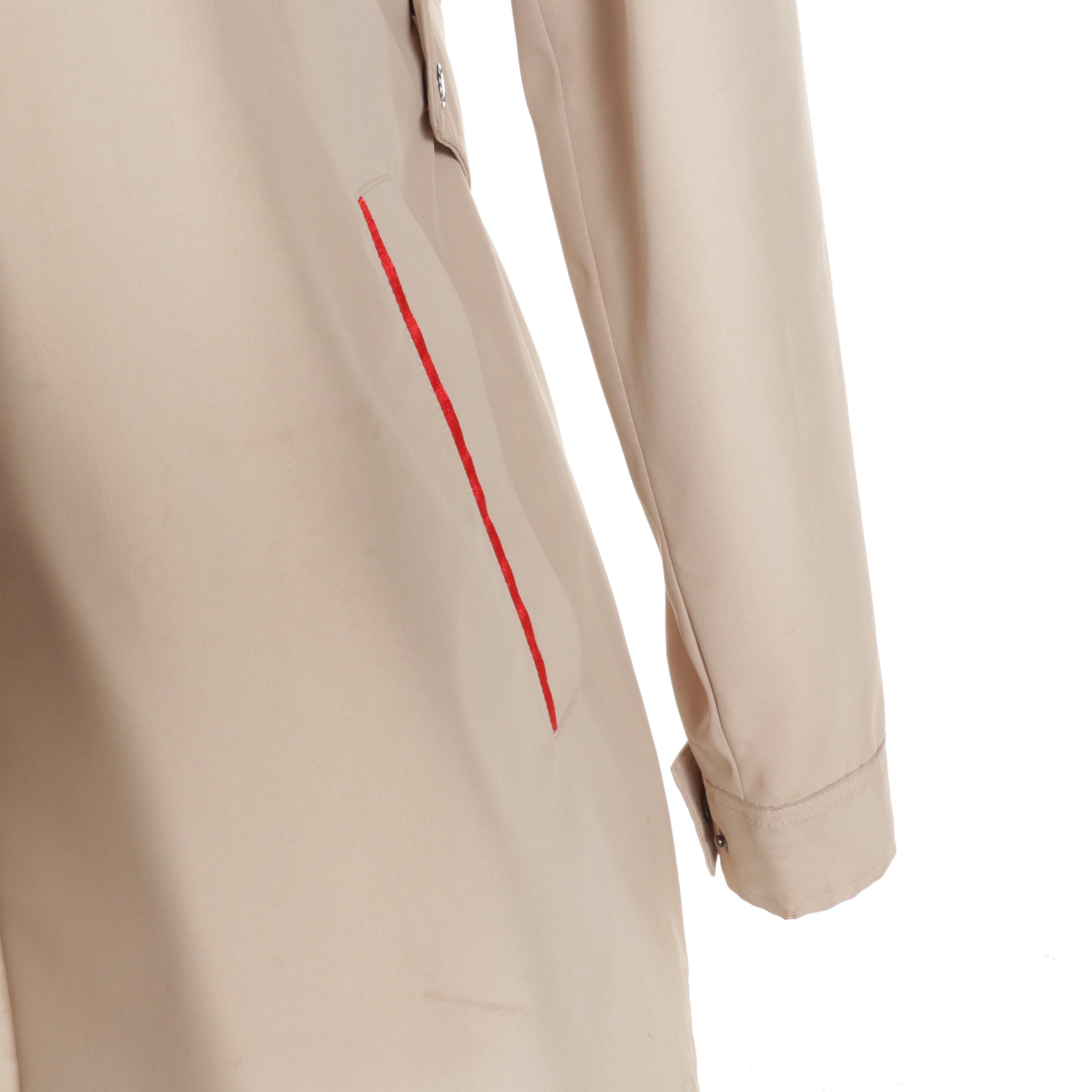 Prada Zipper-Front Jacket with Removable Hood