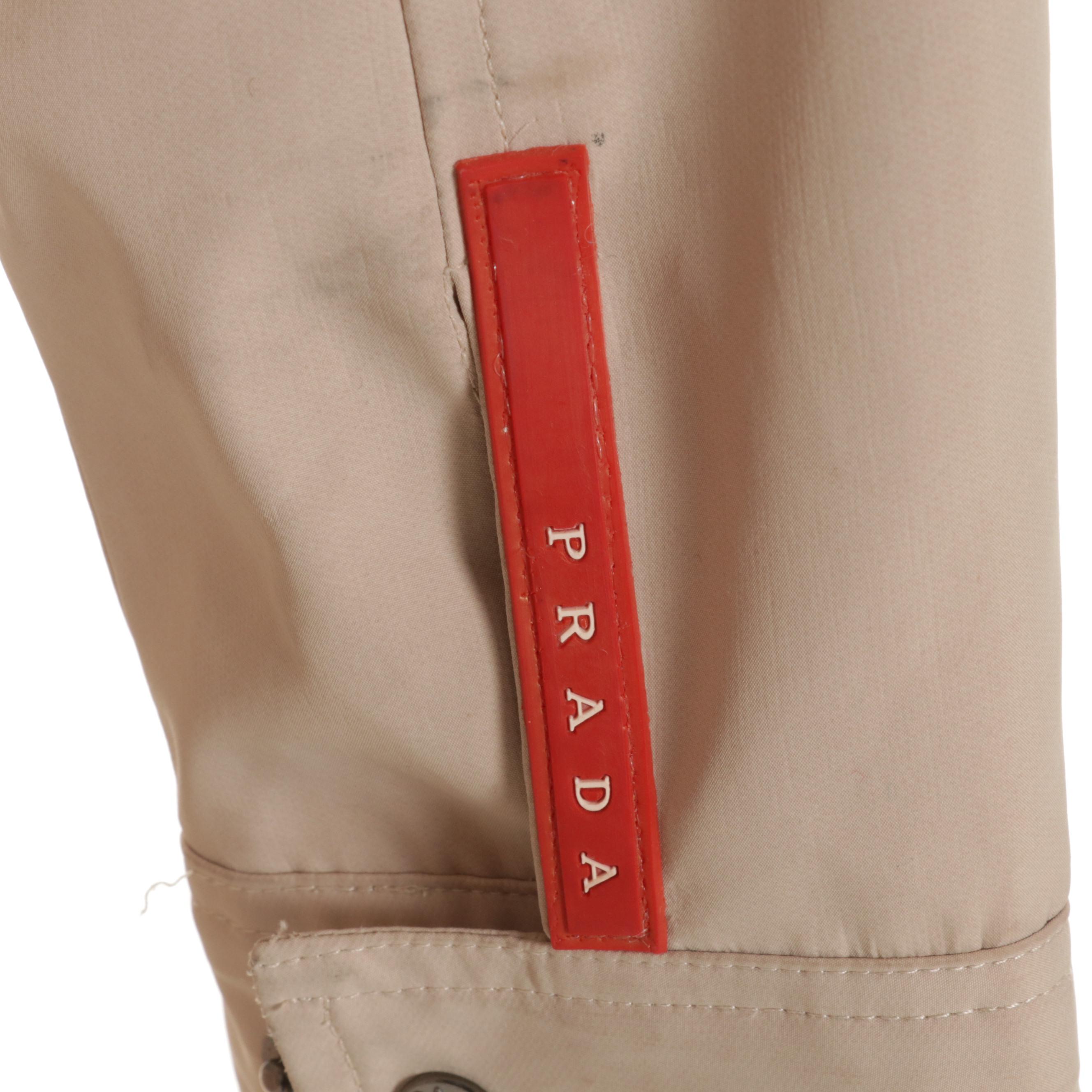 Prada Zipper-Front Jacket with Removable Hood