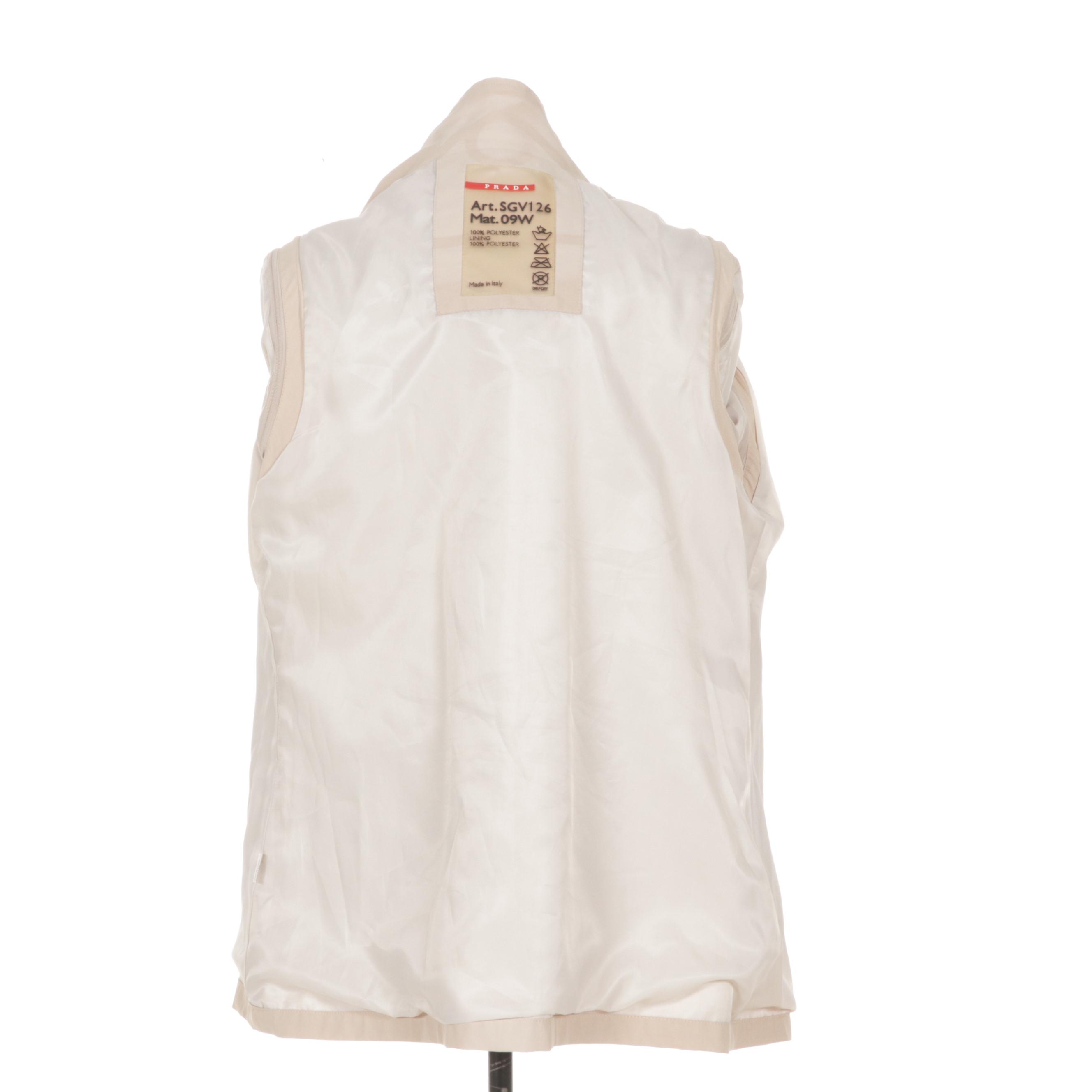 Prada Zipper-Front Jacket with Removable Hood