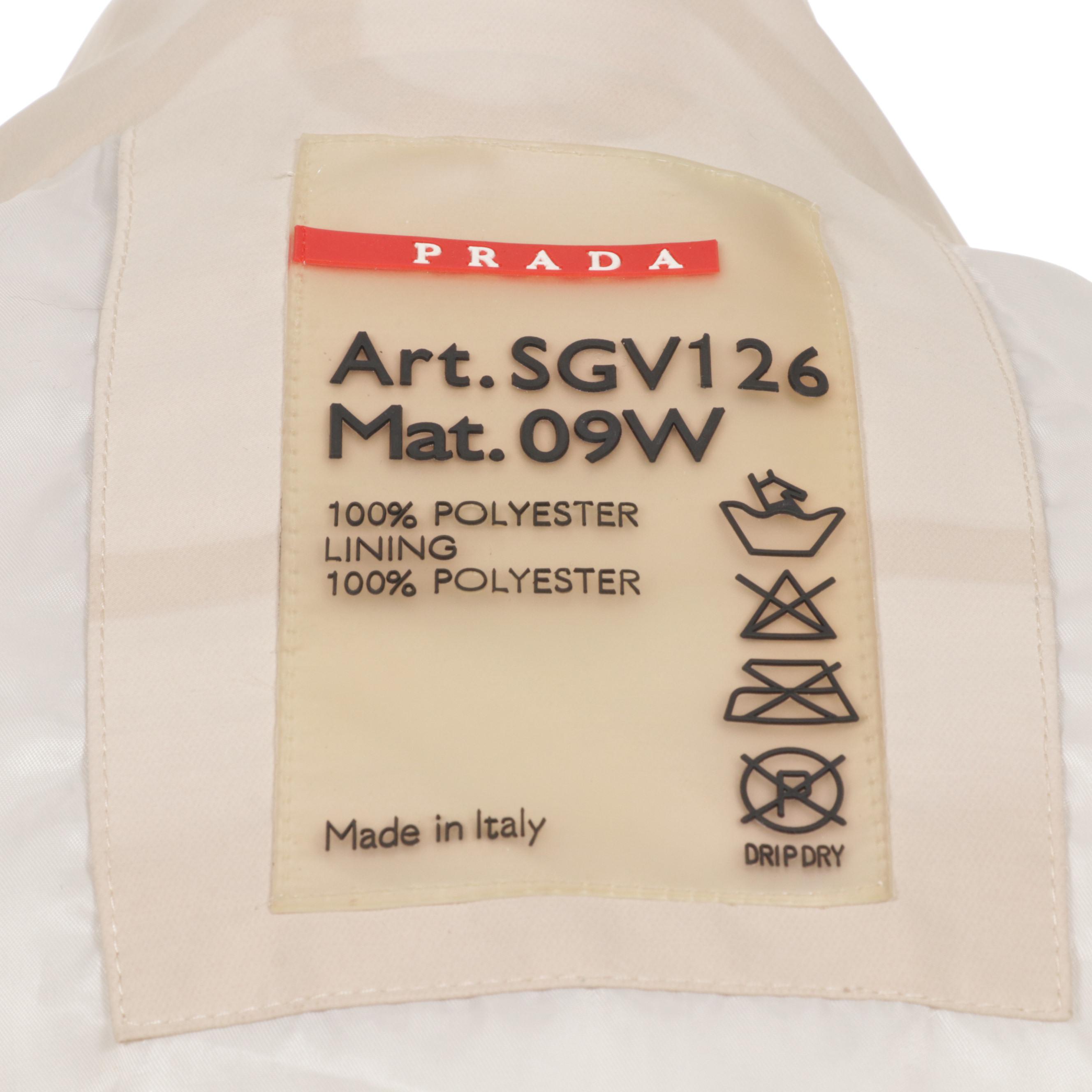 Prada Zipper-Front Jacket with Removable Hood