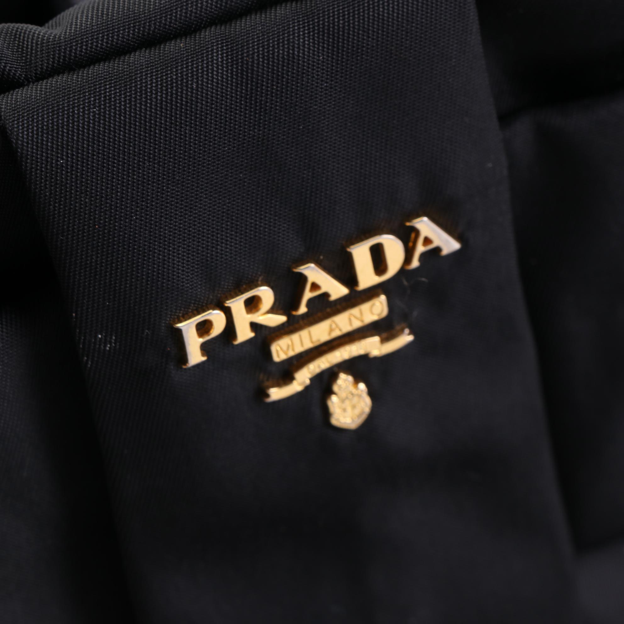 Prada Tessuto Bow Bag in Nylon and Leather