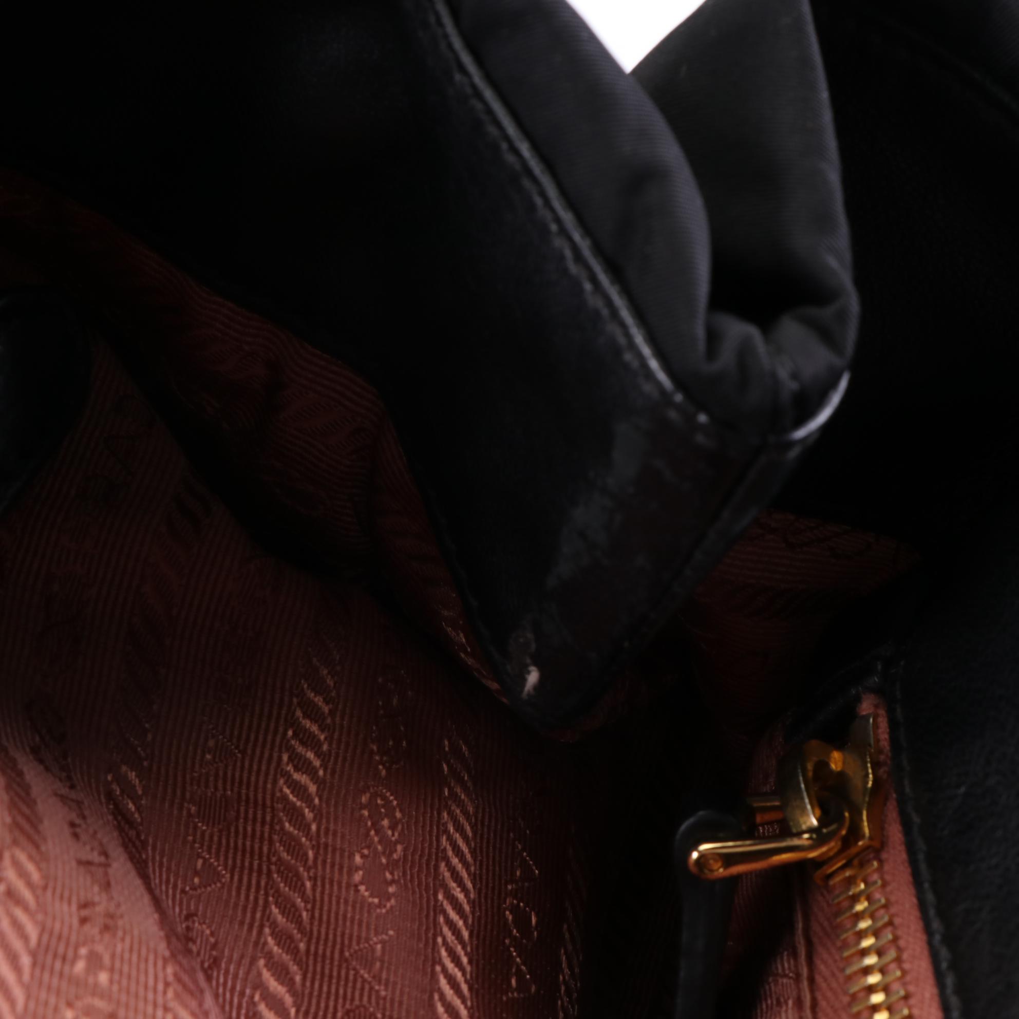 Prada Tessuto Bow Bag in Nylon and Leather