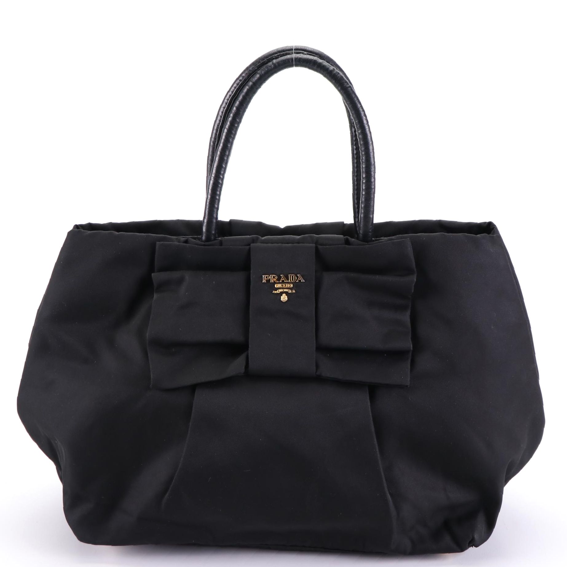 Prada Tessuto Bow Bag in Nylon and Leather