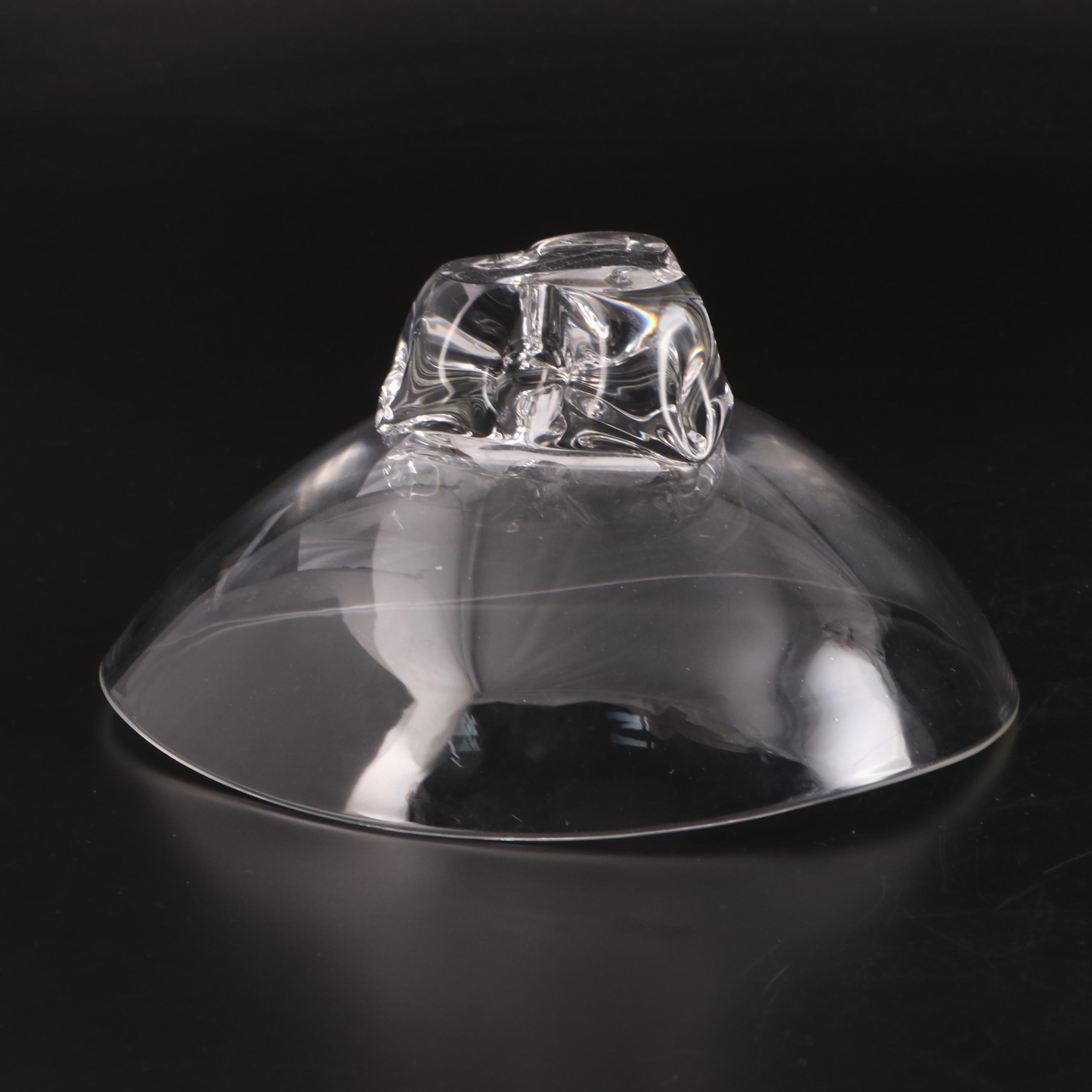 Donald Pollard for Steuben Art Glass "Trillium" Footed Bowl