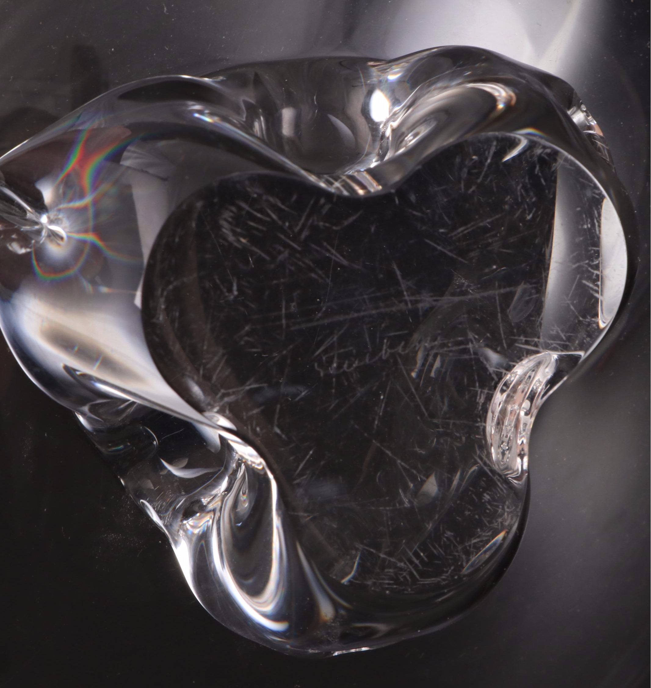 Donald Pollard for Steuben Art Glass "Trillium" Footed Bowl