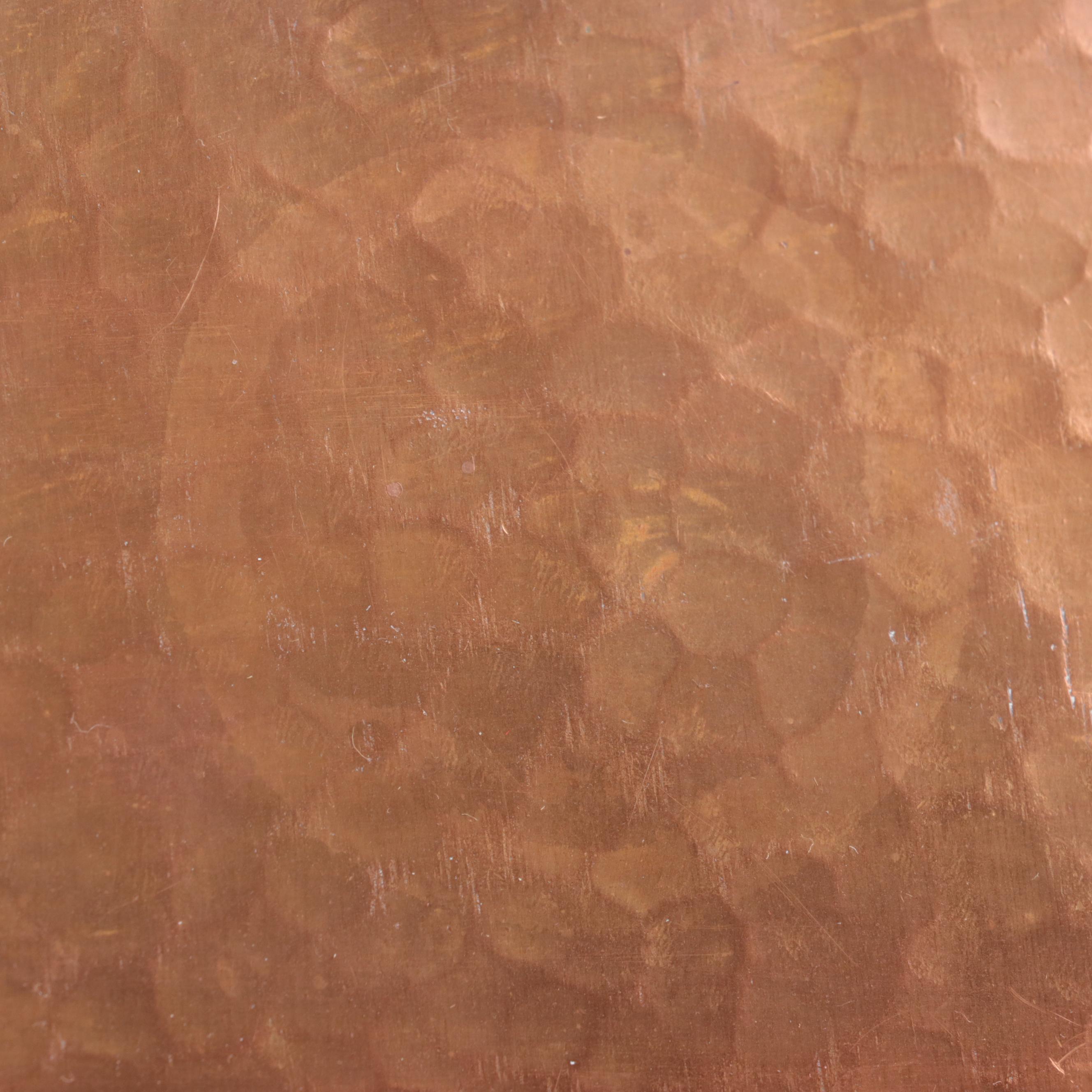 Arts and Crafts Hammered and Rolled Copper Tray