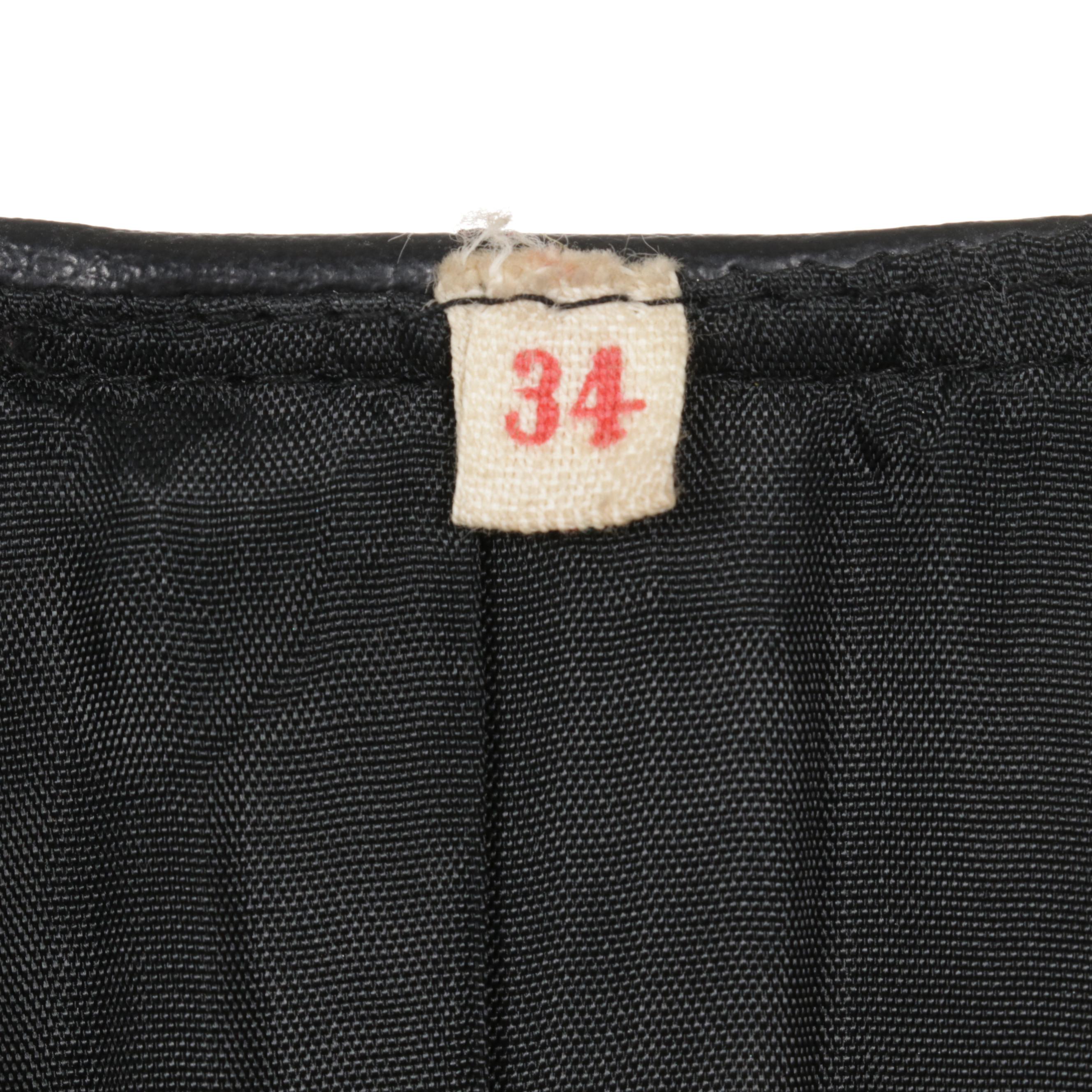 Black Faux Leather Vest and Skirt Set