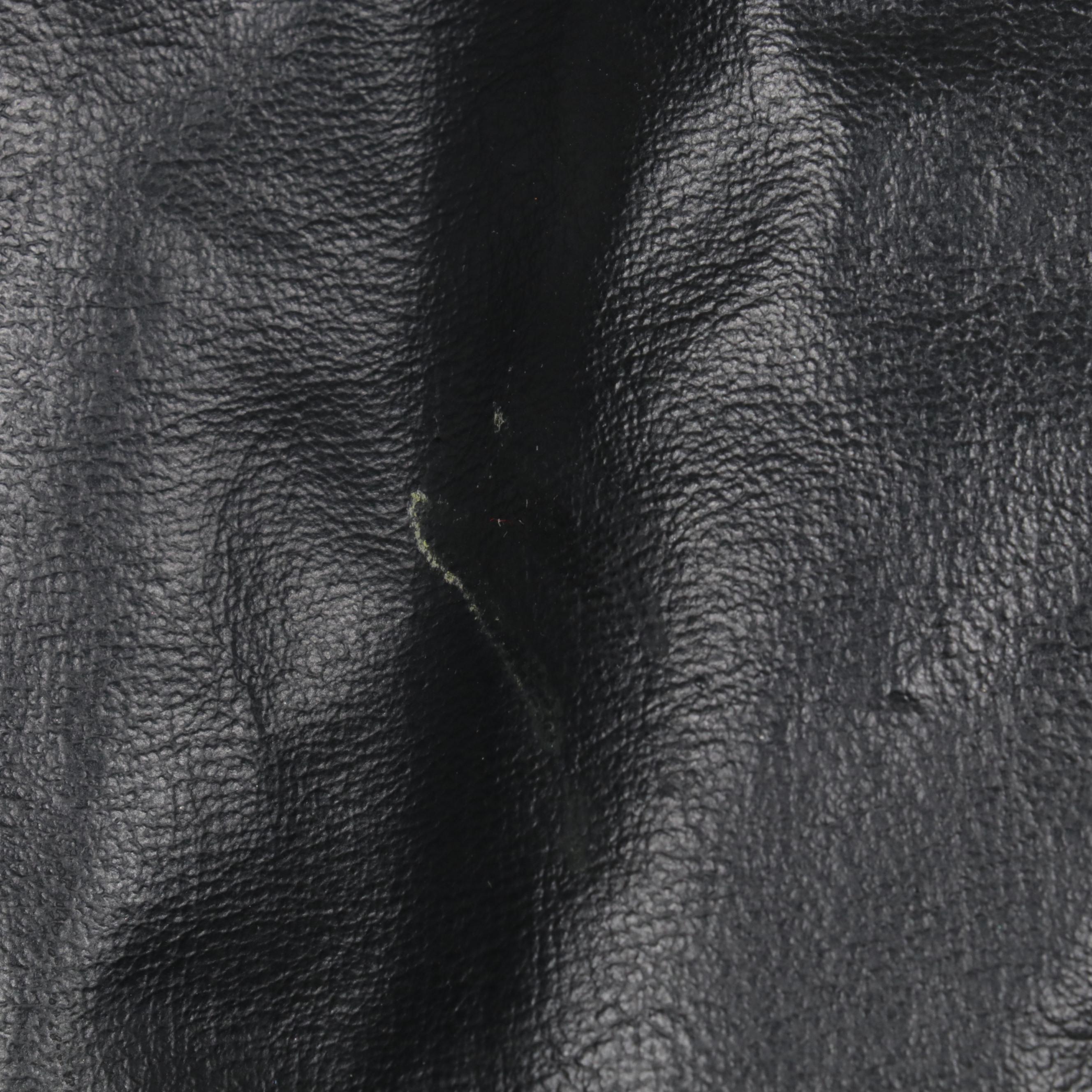 Black Faux Leather Vest and Skirt Set