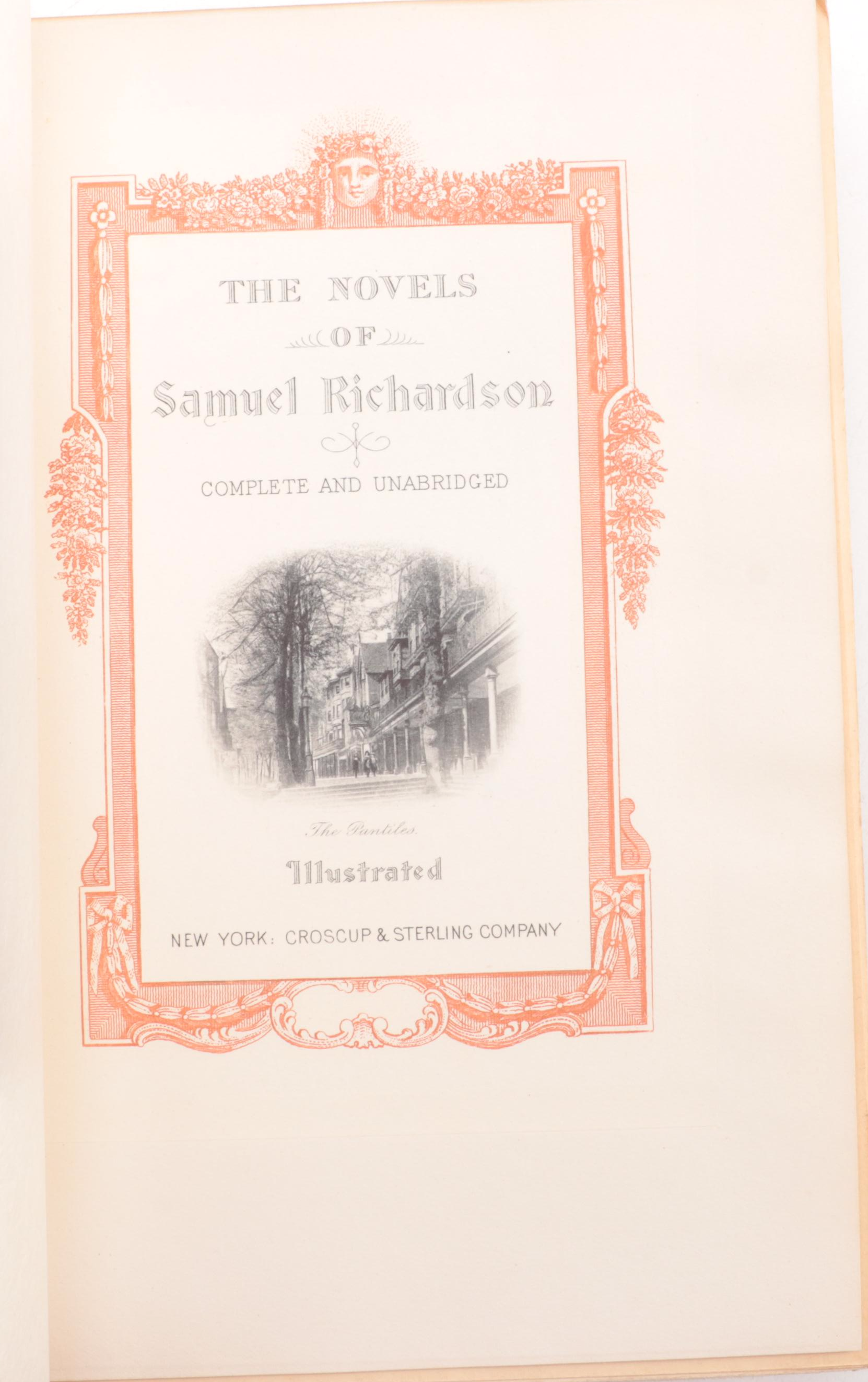 Edition de Bibliophile "The Novels of Samuel Richardson" Complete Set, 1901