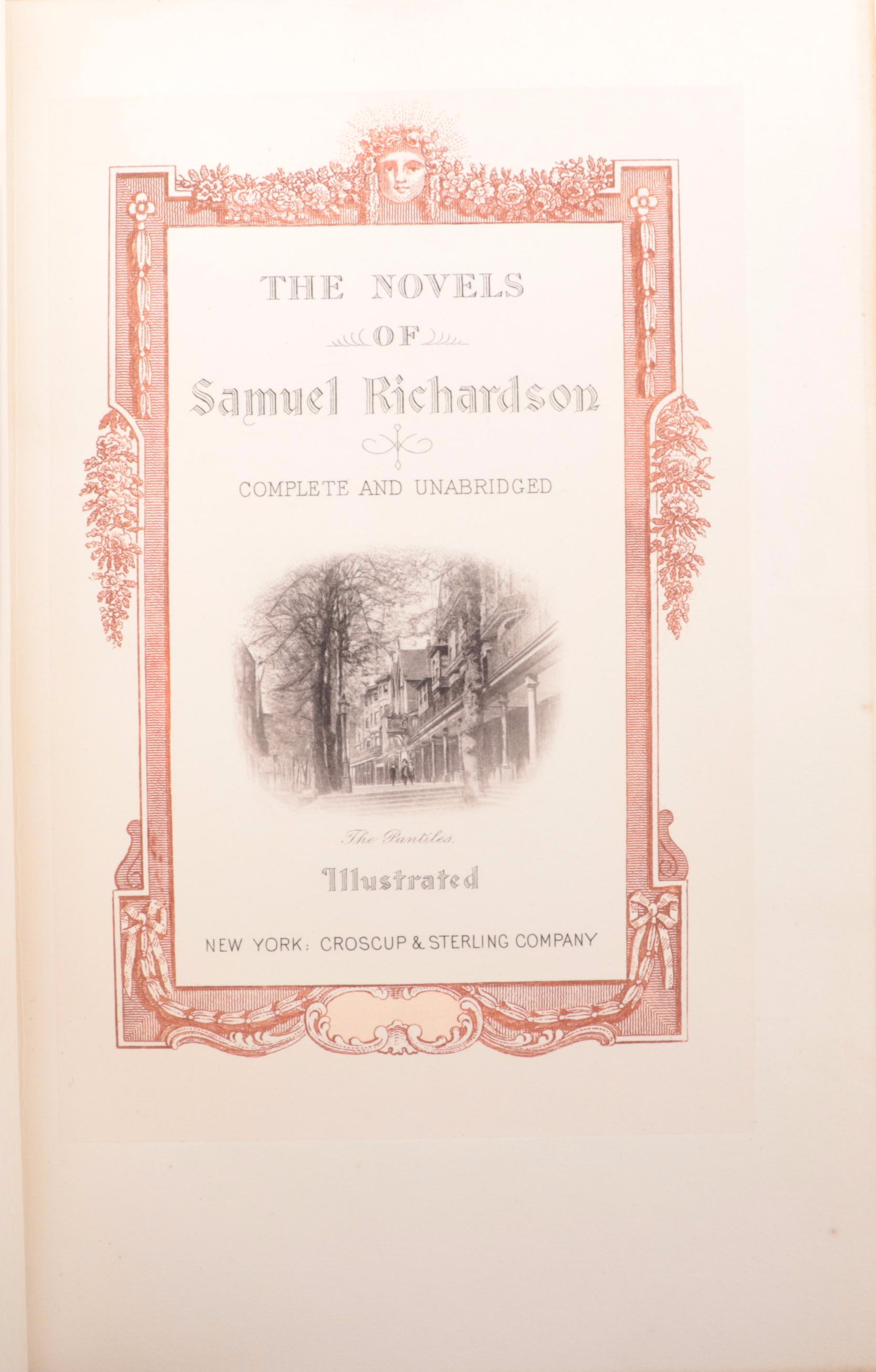 Edition de Bibliophile "The Novels of Samuel Richardson" Complete Set, 1901