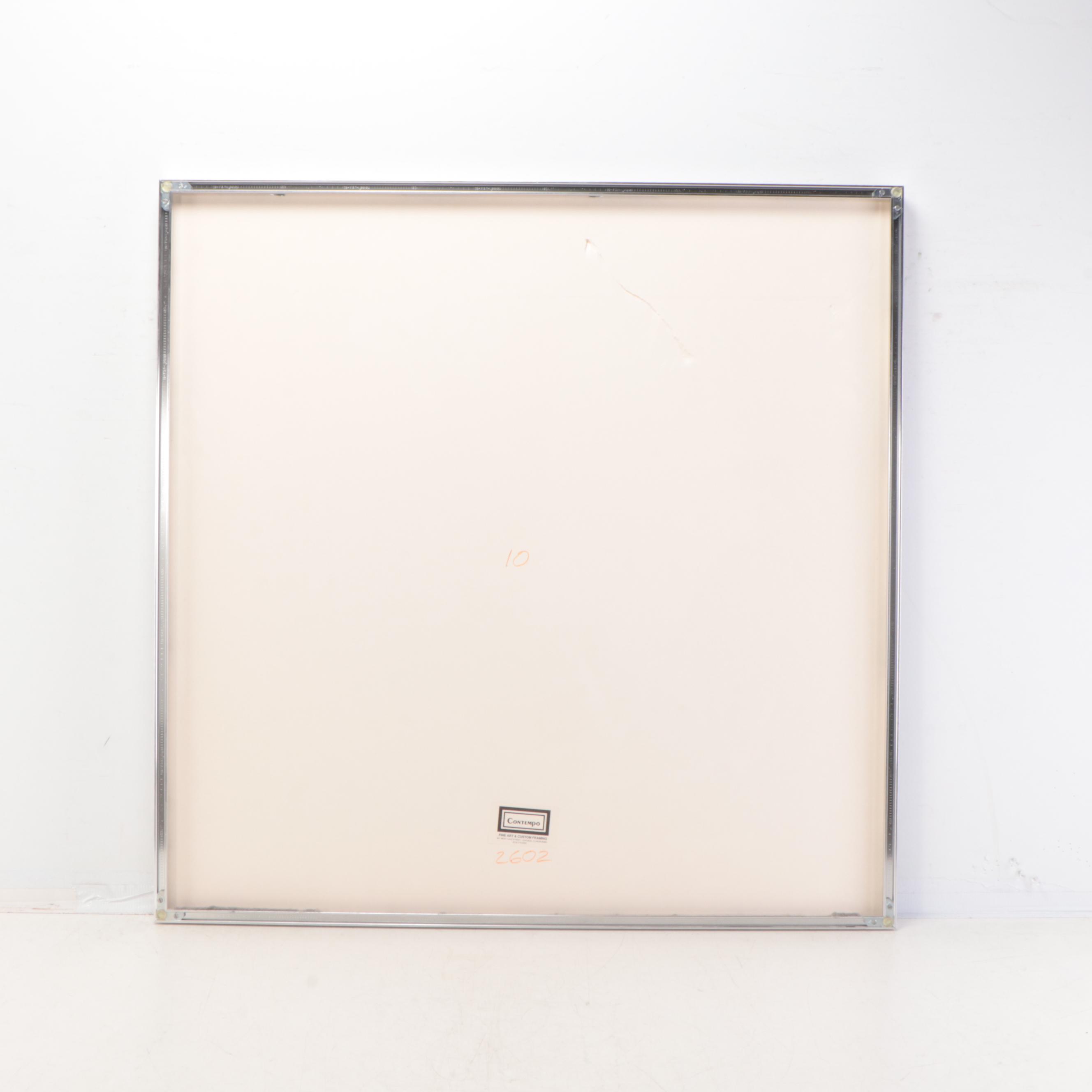 Lothar Quinte Abstract Minimalist Serigraph