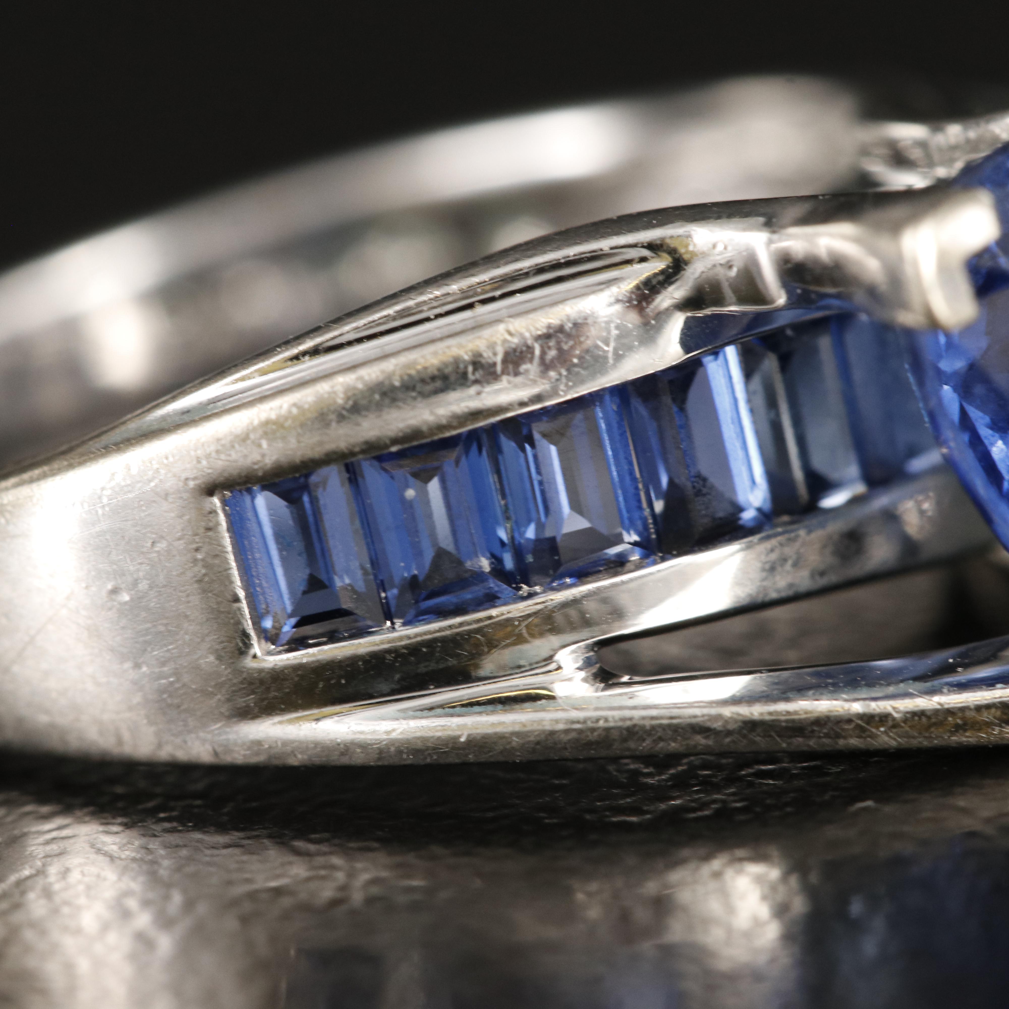 10K Sapphire and Diamond Ring
