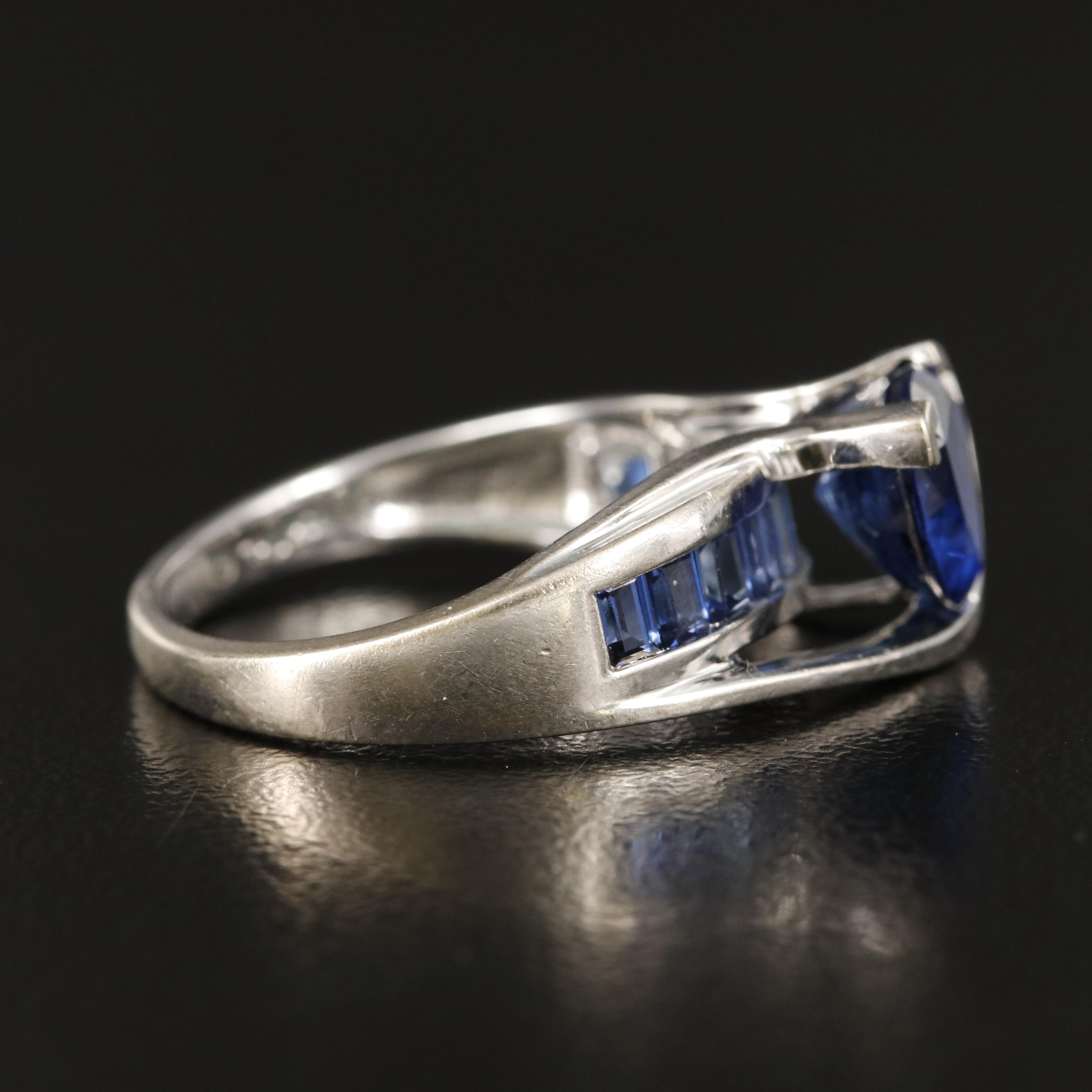 10K Sapphire and Diamond Ring