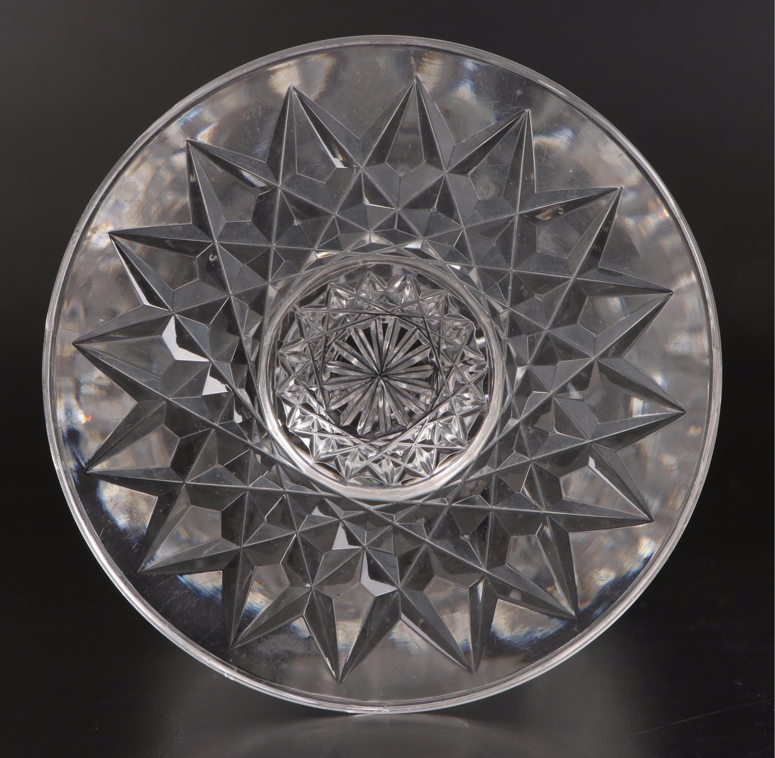 Waterford Crystal Candy Dish with American Brilliant Cut Glass Tableware