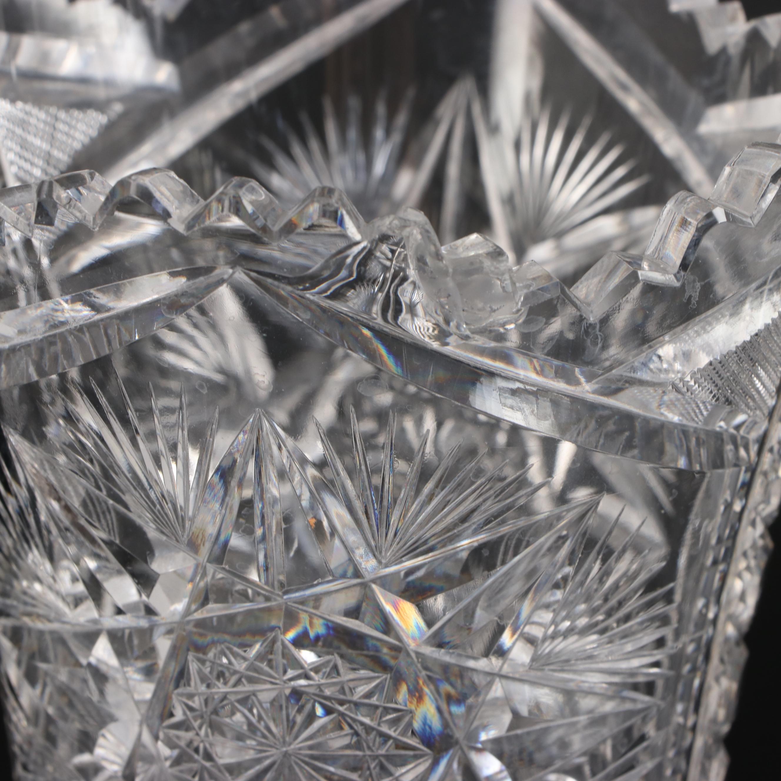 Waterford Crystal Candy Dish with American Brilliant Cut Glass Tableware