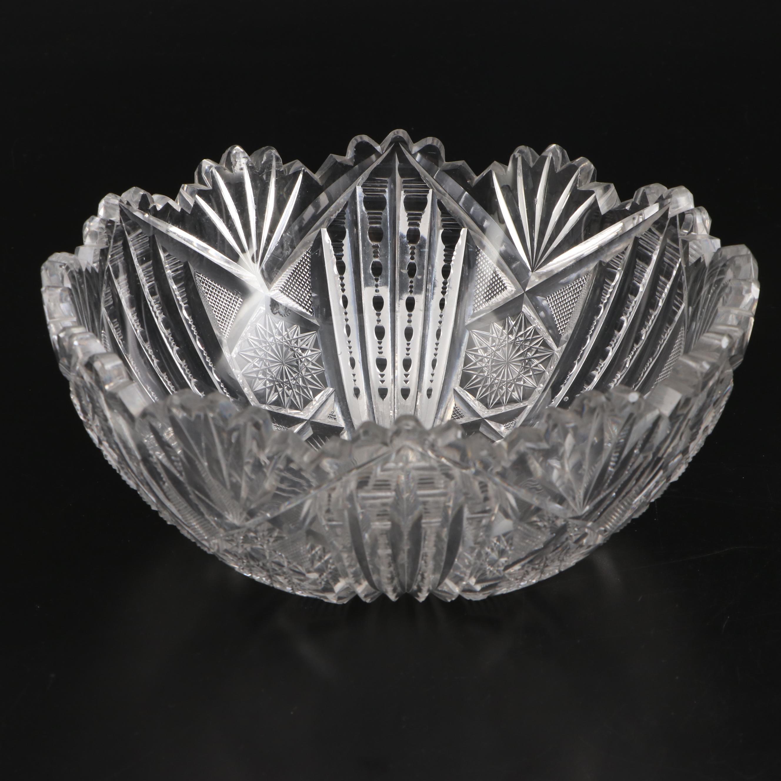 Waterford Crystal Candy Dish with American Brilliant Cut Glass Tableware