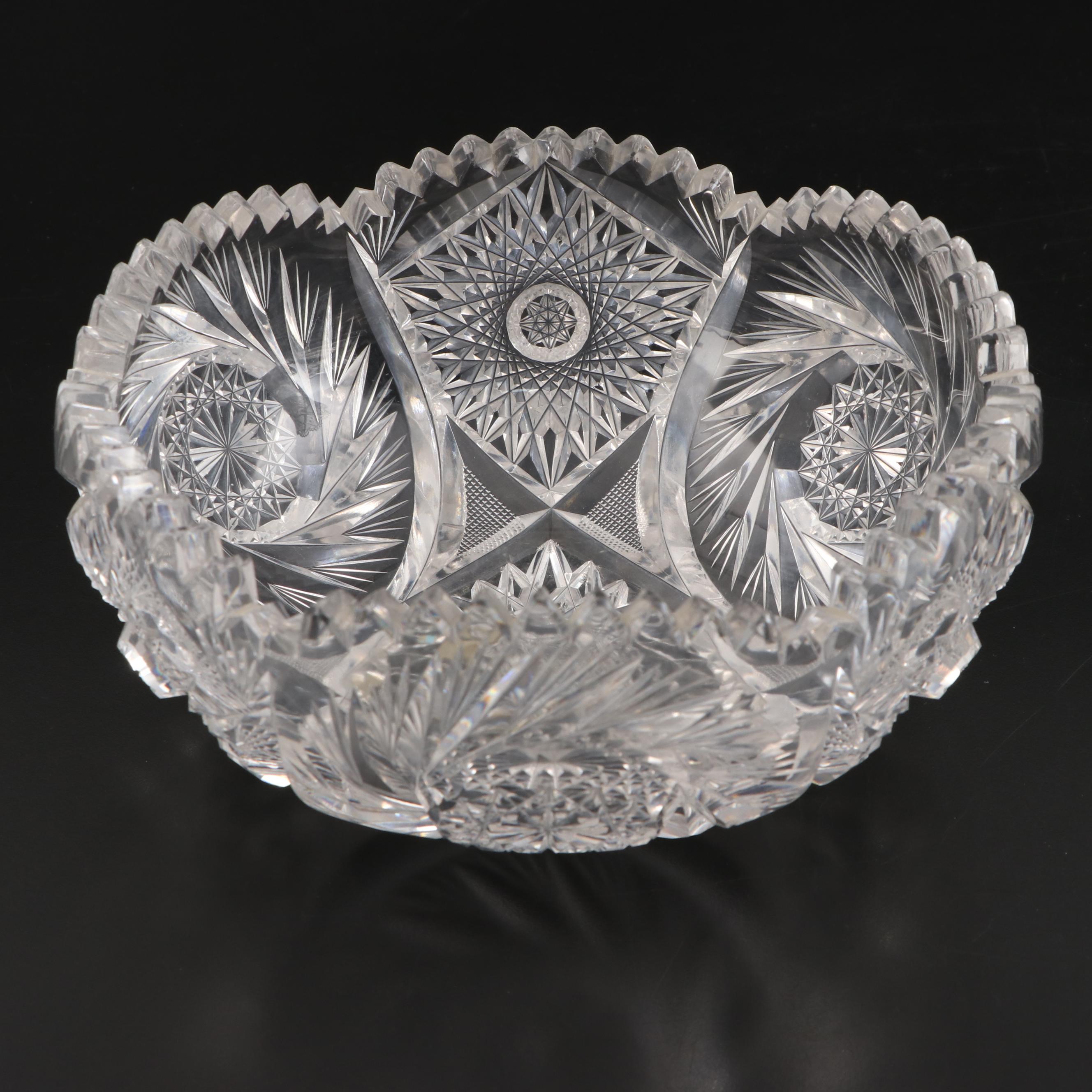 Waterford Crystal Candy Dish with American Brilliant Cut Glass Tableware