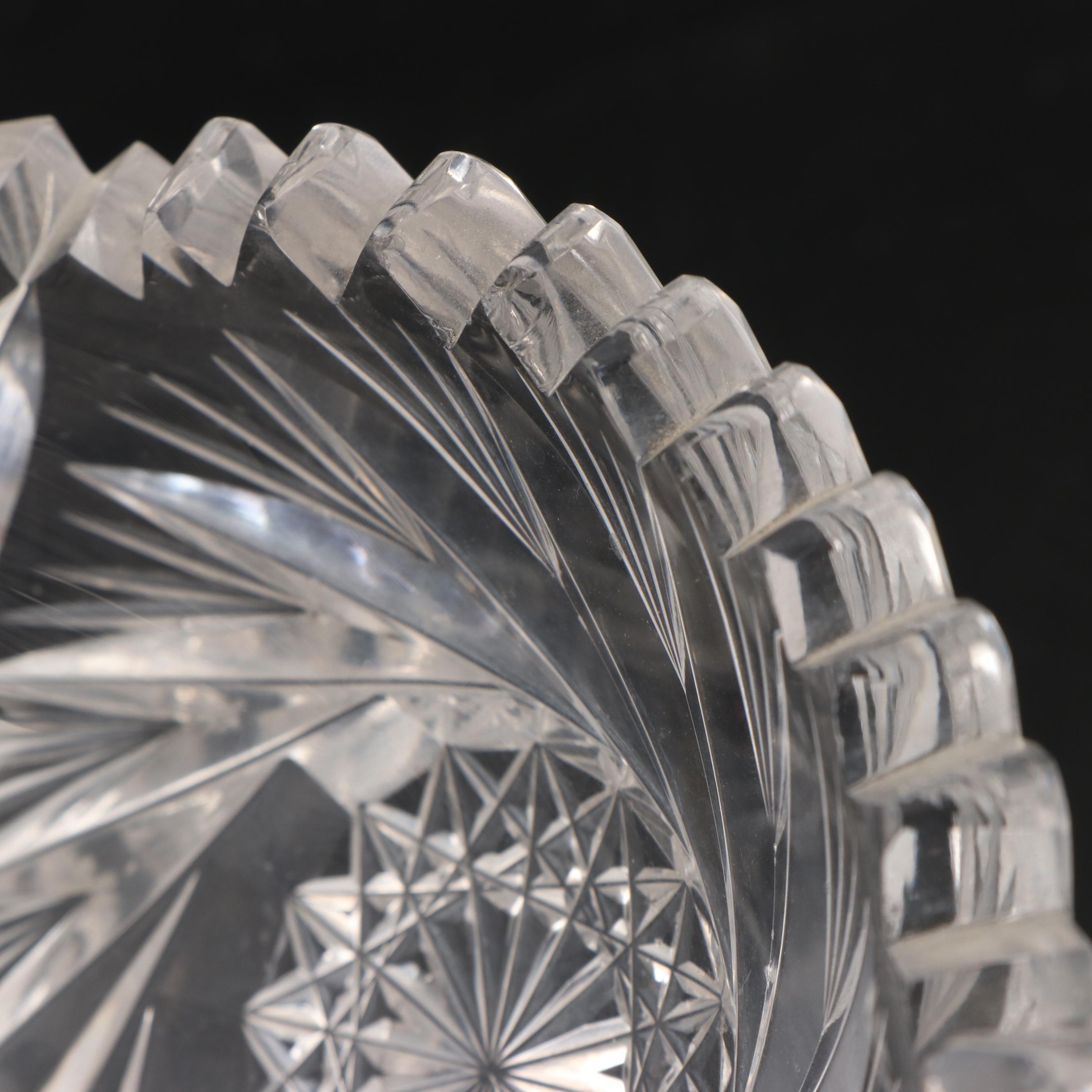 Waterford Crystal Candy Dish with American Brilliant Cut Glass Tableware