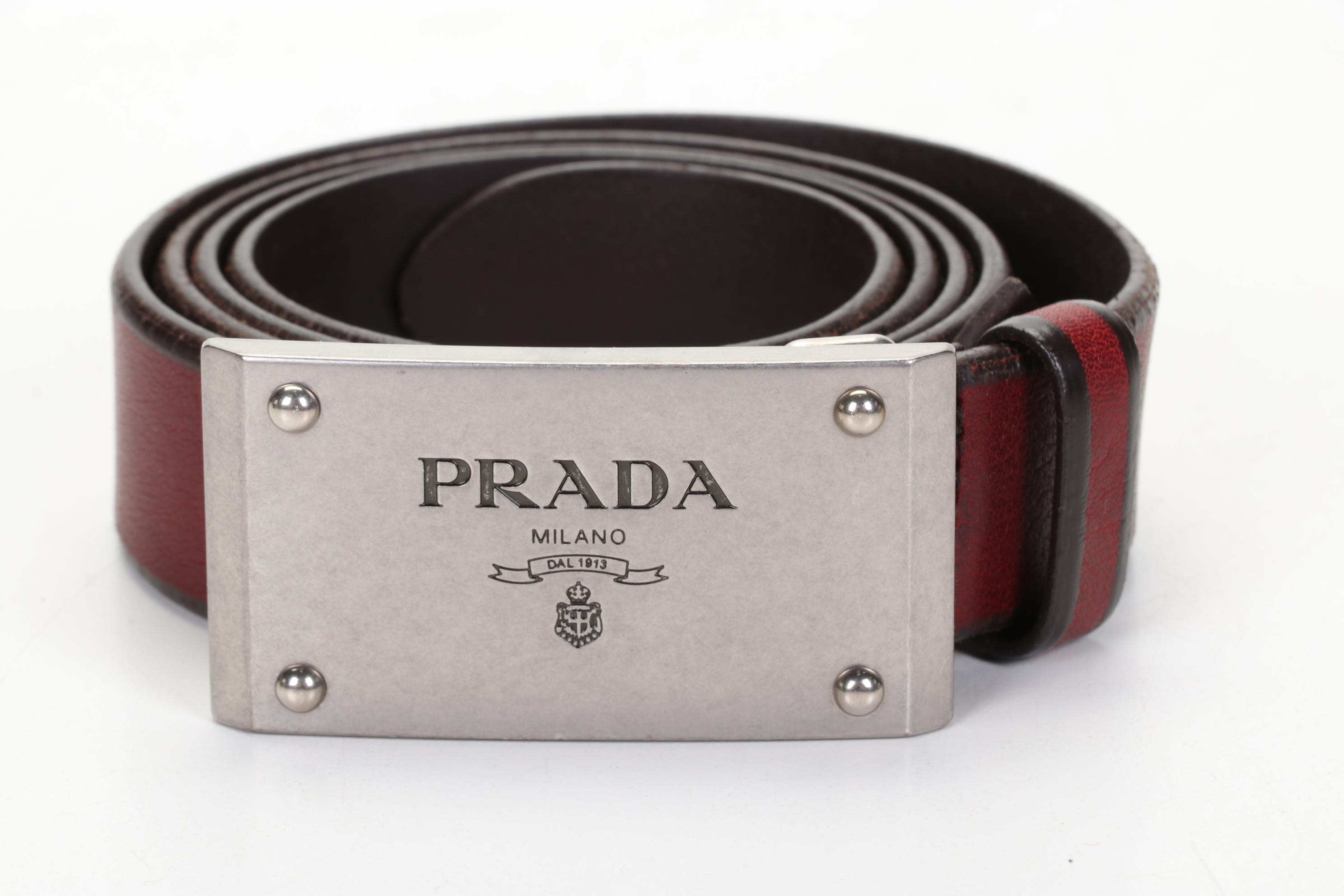 Men's Prada, Tom Ford, and Dunhill Leather Belts