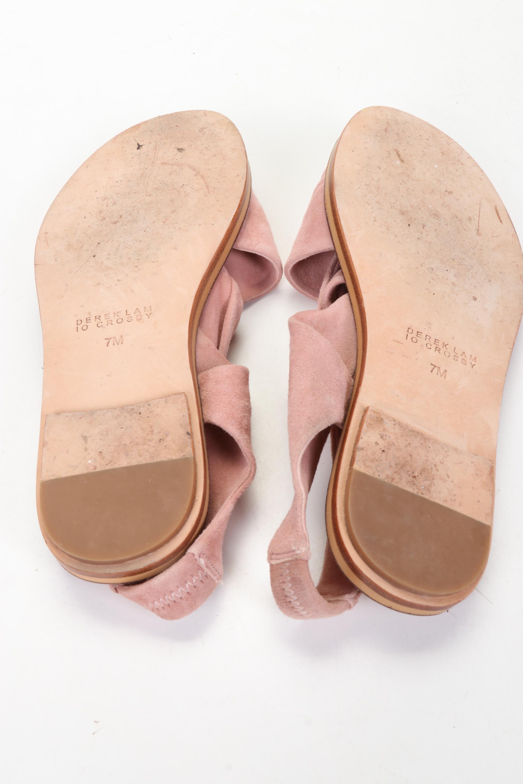 Tory Burch Espadrille Sandals, Coach Sandals, Derek Lam Flats, and Vince Sandals