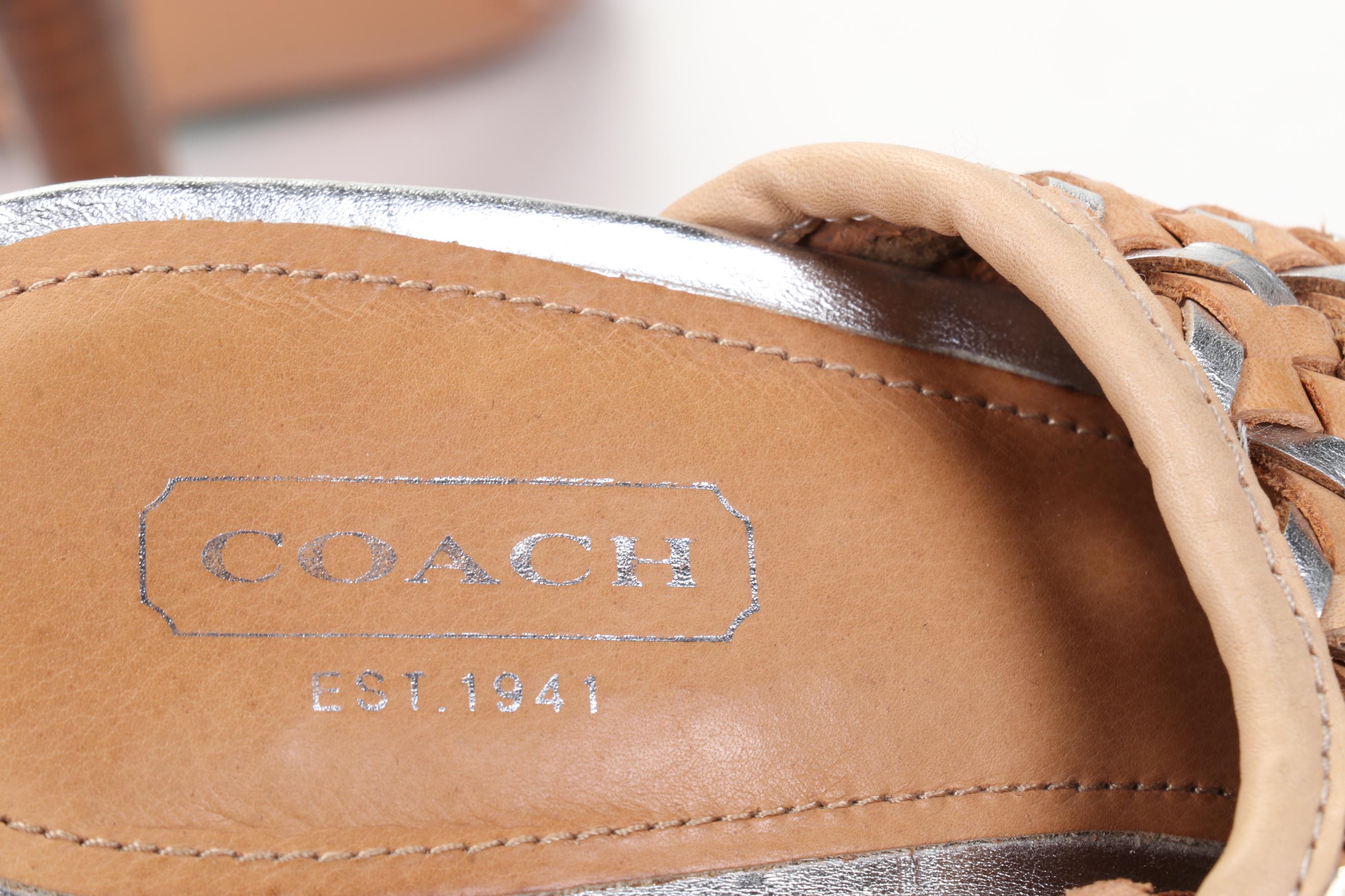 Tory Burch Espadrille Sandals, Coach Sandals, Derek Lam Flats, and Vince Sandals