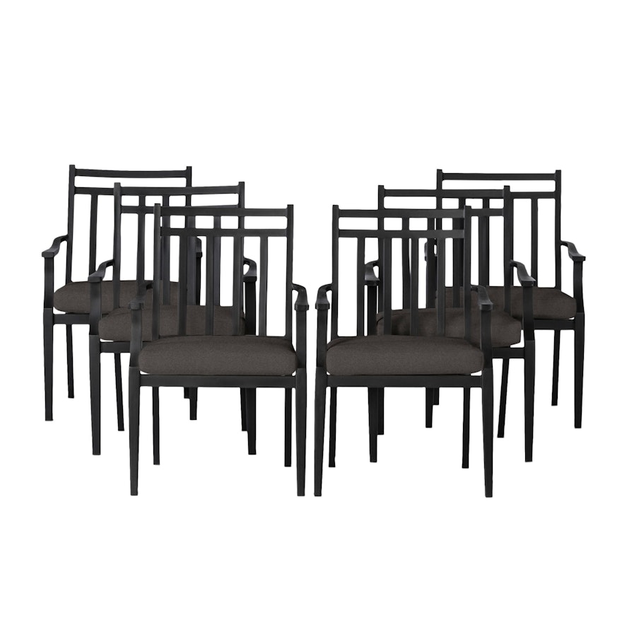 Set of Six Threshold Fairmont Patio Dining Chairs