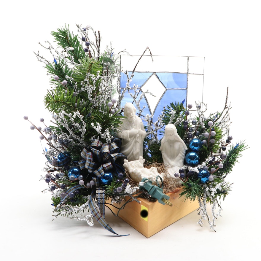 Assembled Decorative Nativity Set