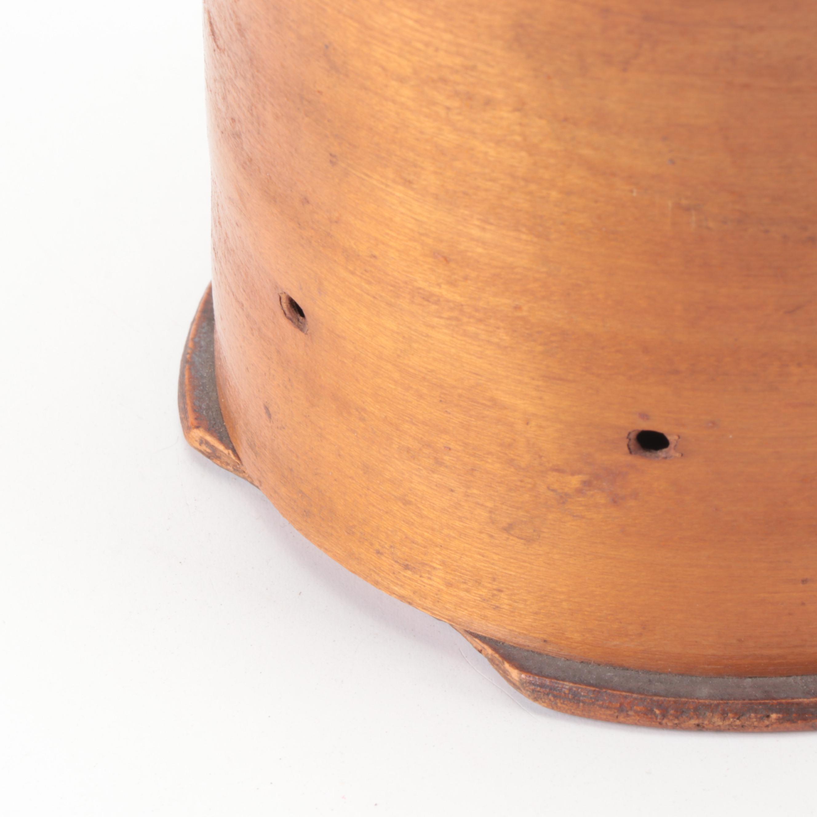 Shaker Sewing Box with Pincushion, String Box, Sewing Bird, and More