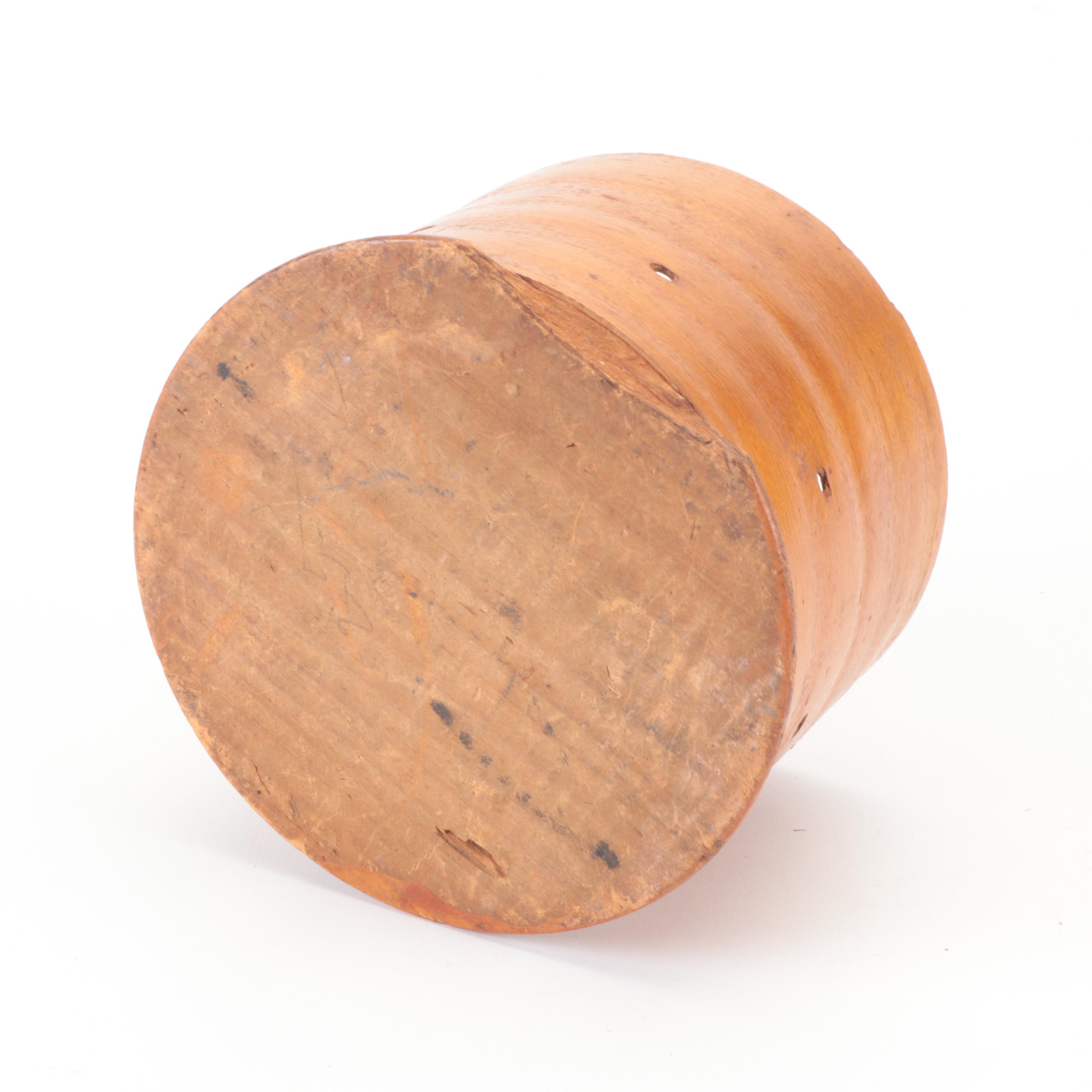 Shaker Sewing Box with Pincushion, String Box, Sewing Bird, and More