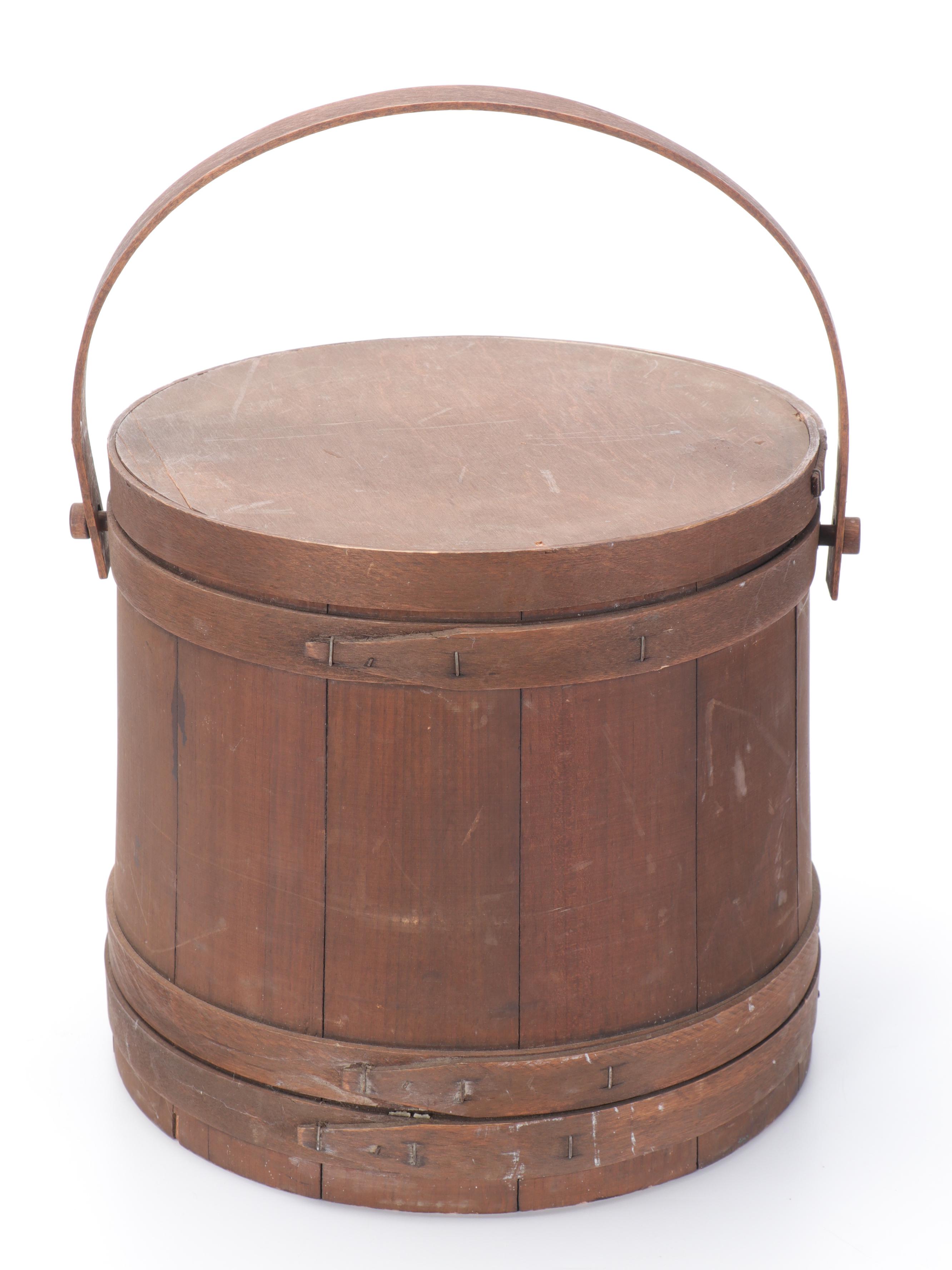 Pine Firkin Bucket, Late 19th/ Early 20th Century