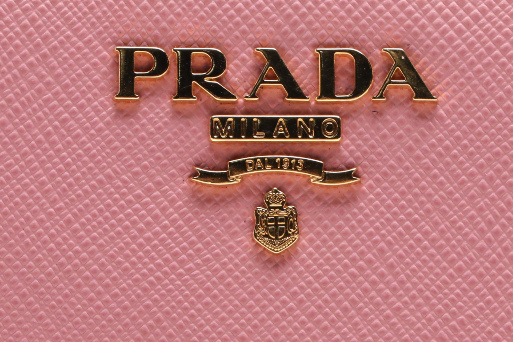 Prada Small Wallet in Pink Saffiano Leather