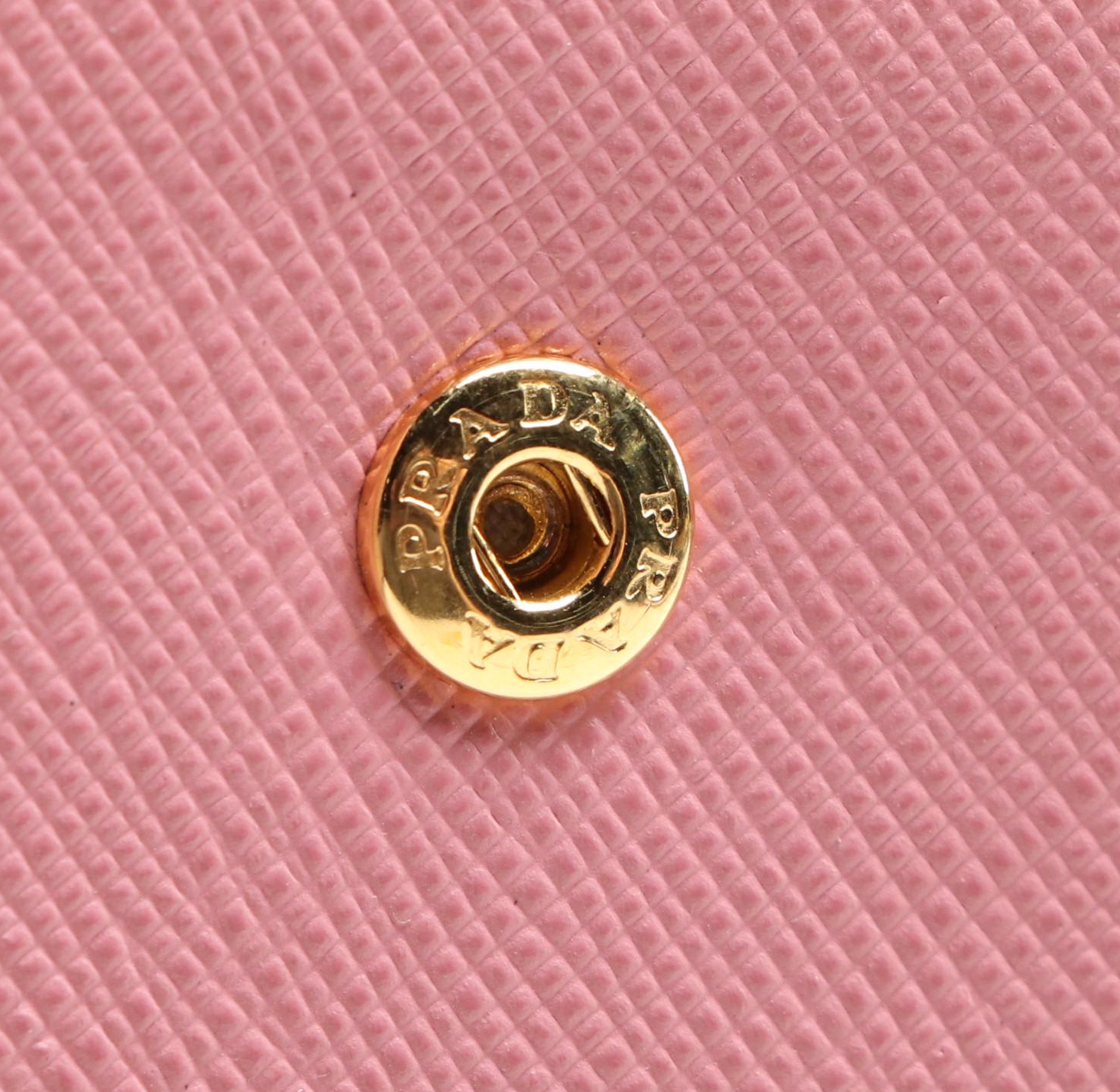 Prada Small Wallet in Pink Saffiano Leather