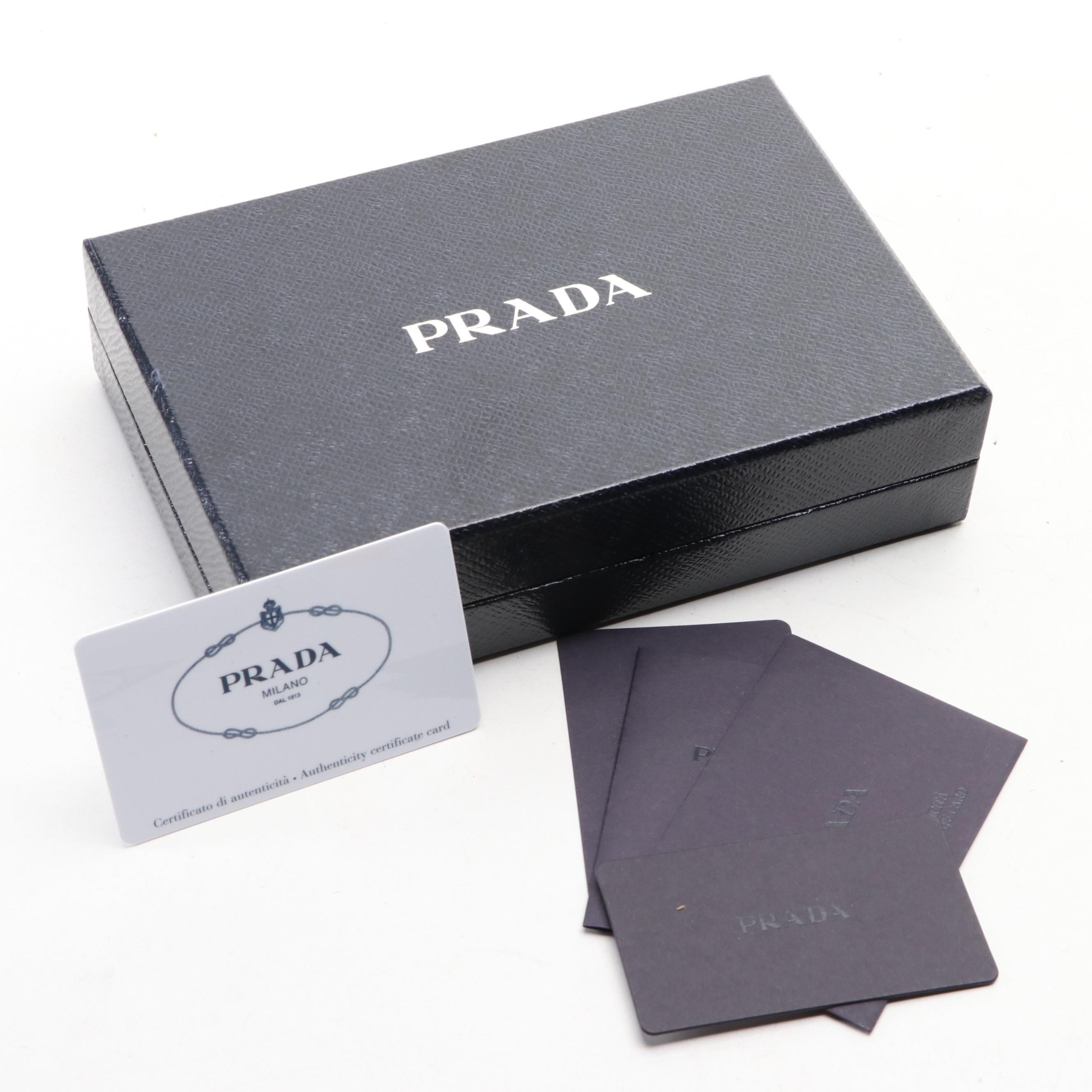 Prada Small Wallet in Pink Saffiano Leather