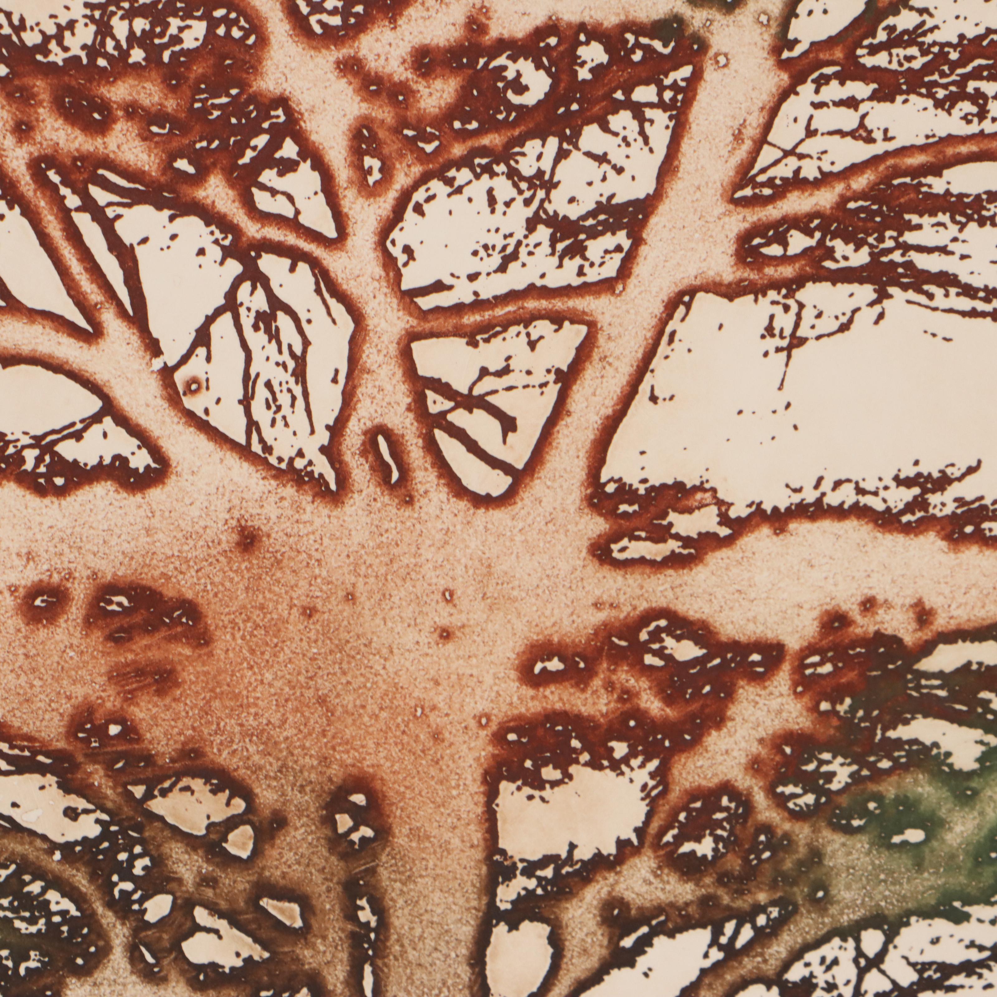 Maidy Morhous Aquatint Etching "Serengeti," 1978