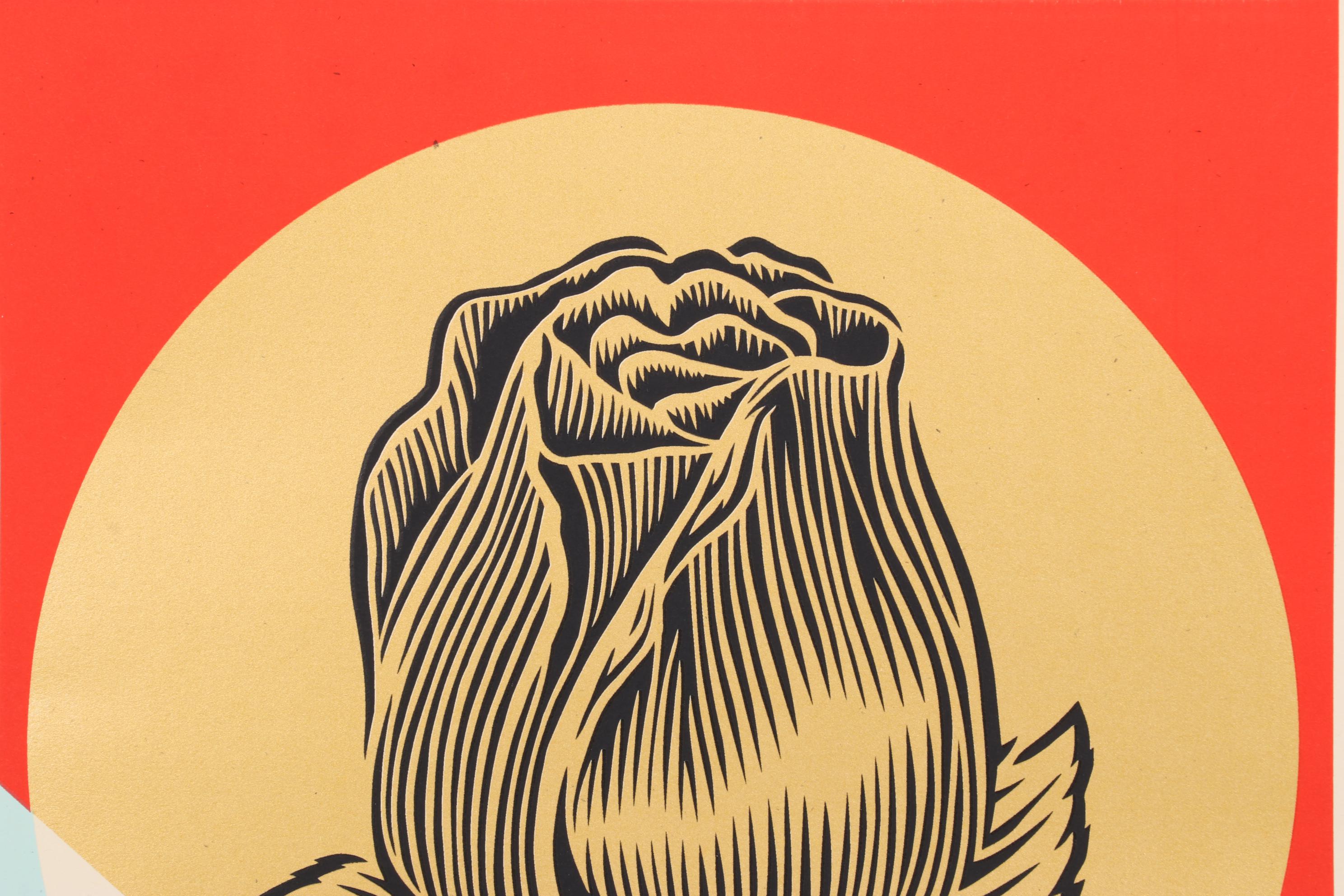 Shepard Fairey Serigraph "Rise Above Rose Geometric," 2022