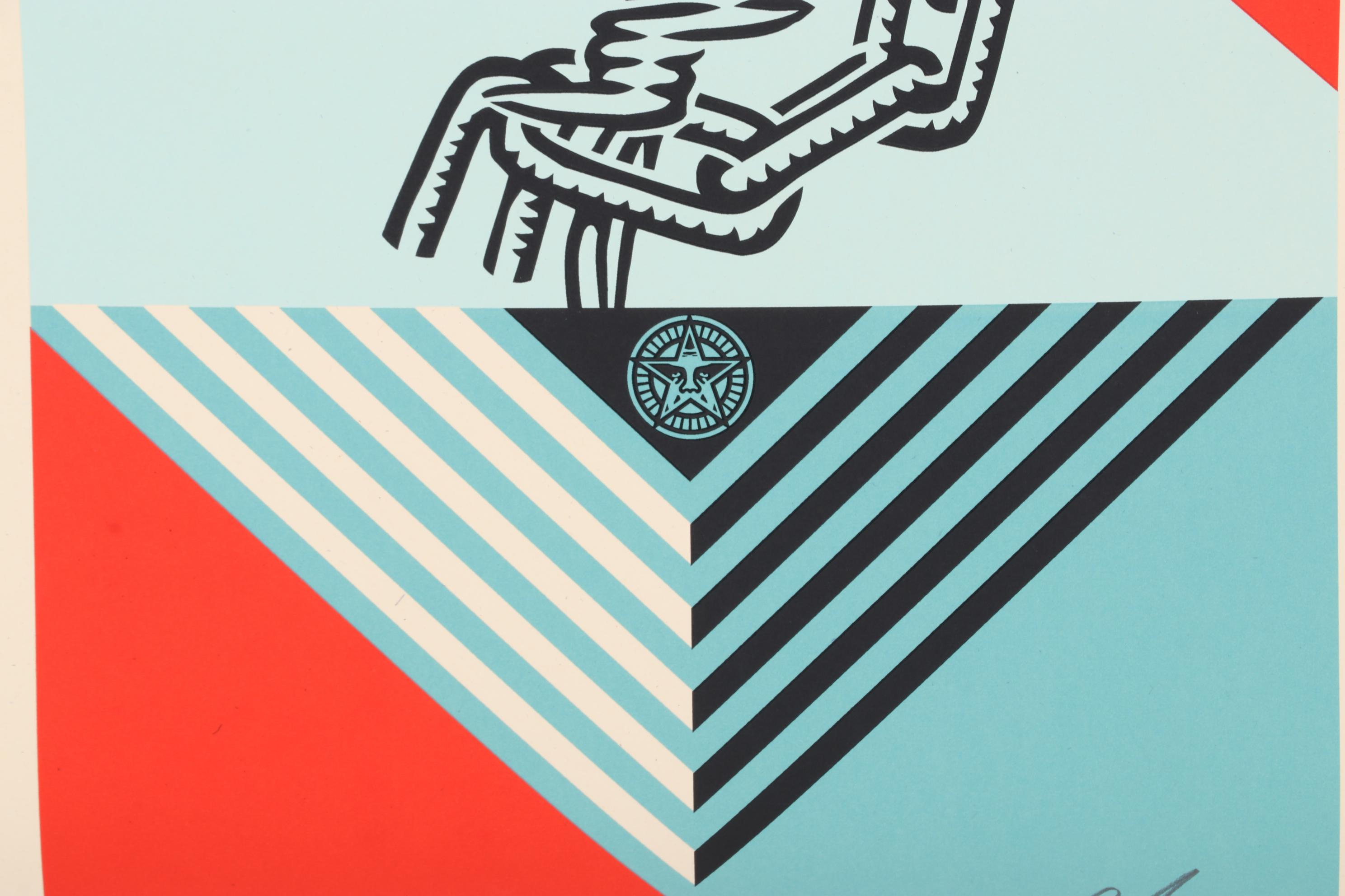 Shepard Fairey Serigraph "Rise Above Rose Geometric," 2022