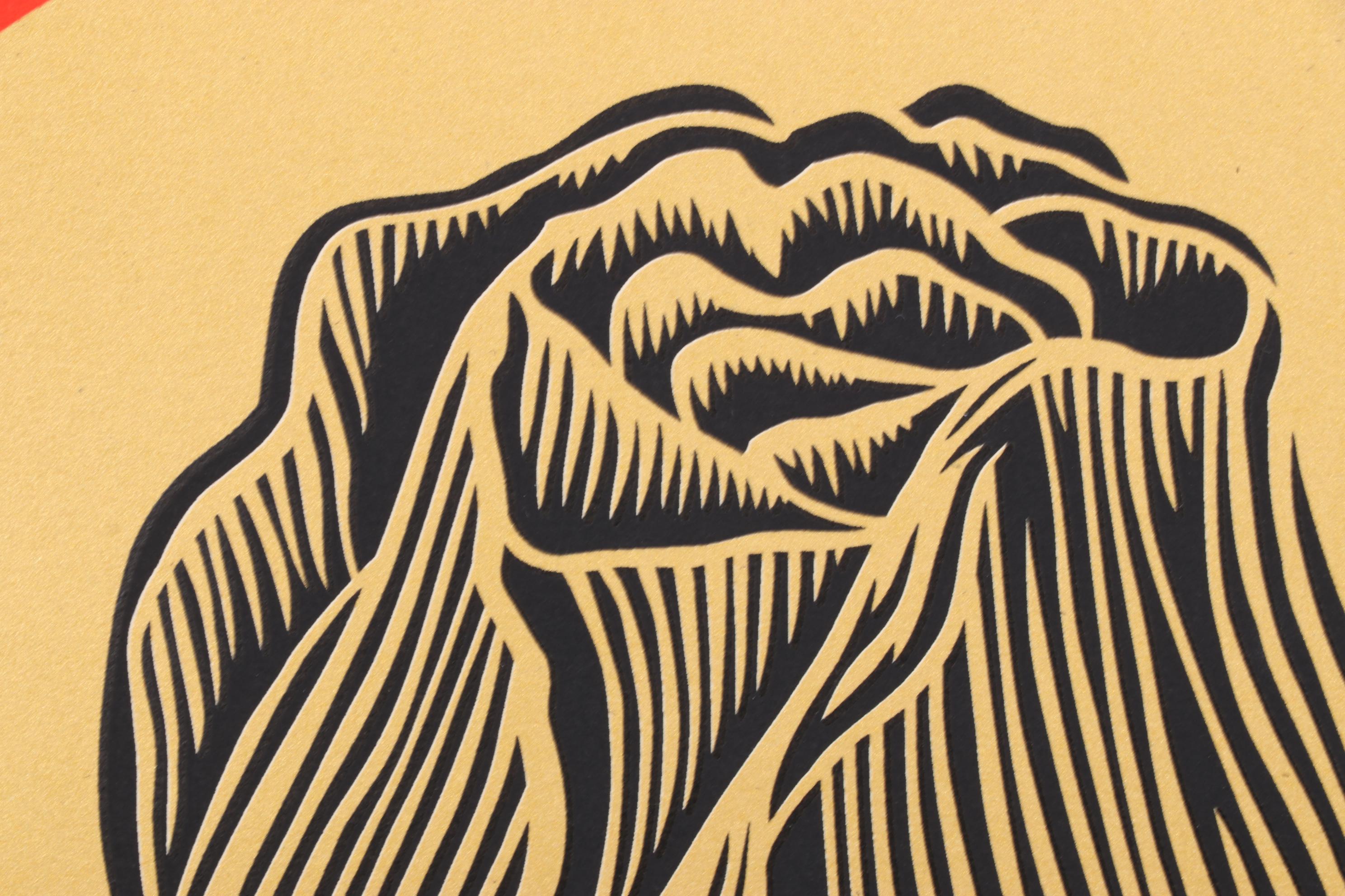 Shepard Fairey Serigraph "Rise Above Rose Geometric," 2022