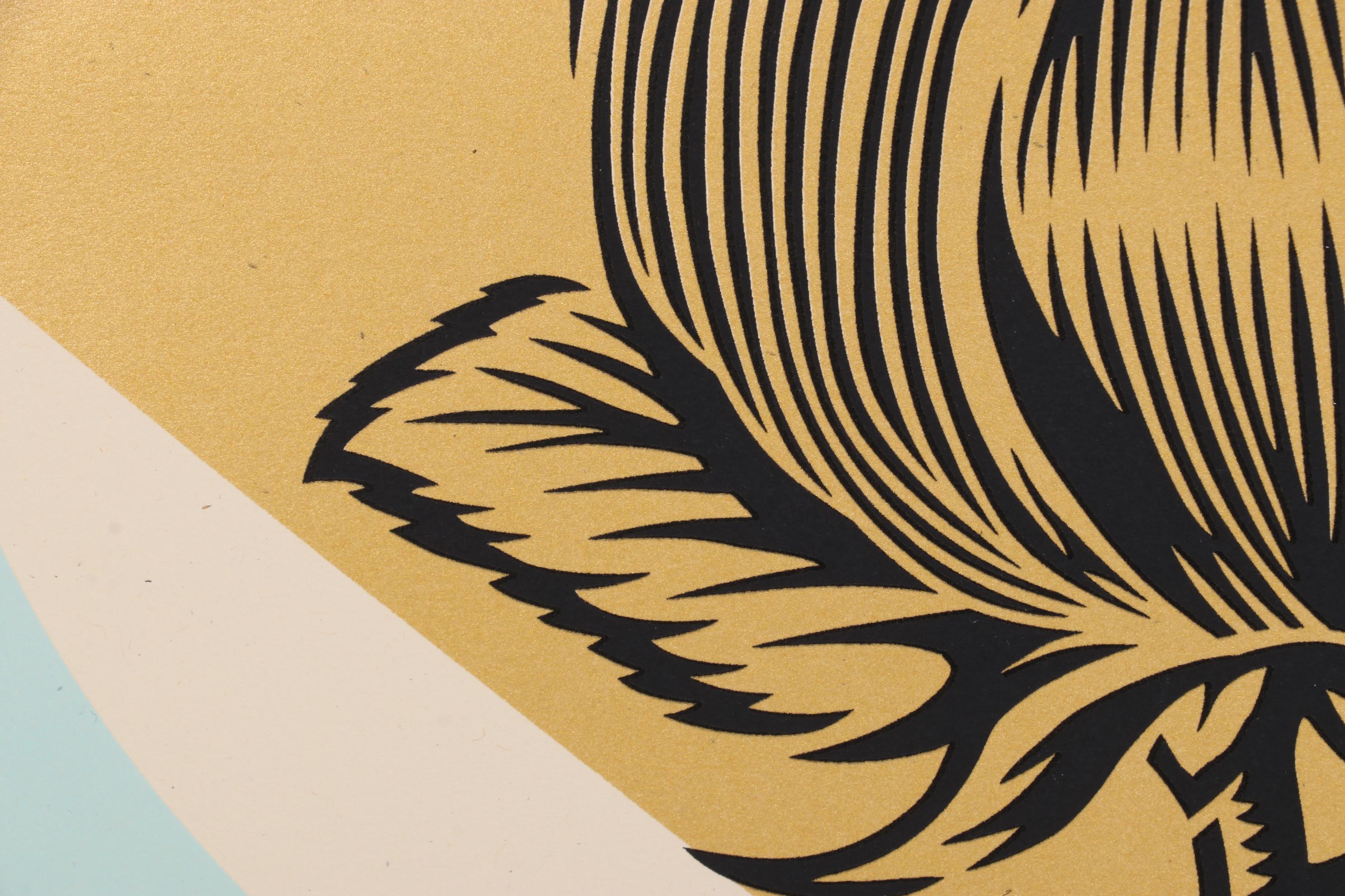 Shepard Fairey Serigraph "Rise Above Rose Geometric," 2022