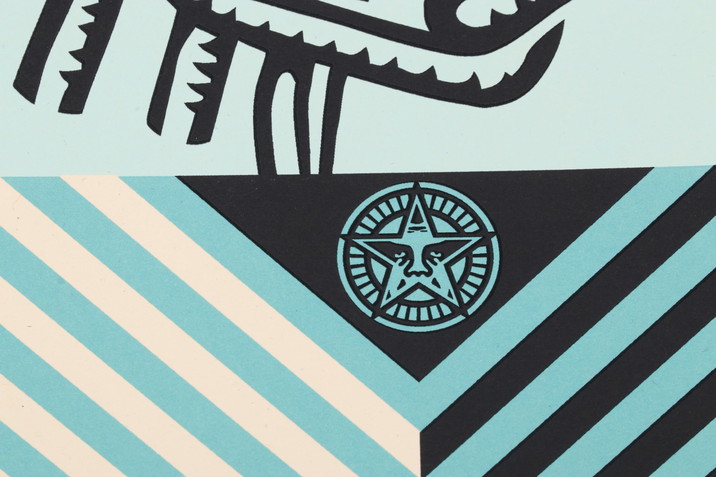 Shepard Fairey Serigraph "Rise Above Rose Geometric," 2022