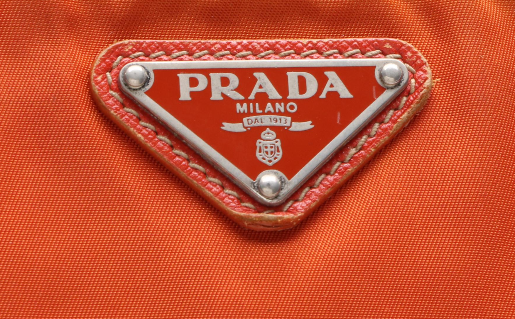 Prada Nylon Flat Crossbody Bag with Saffiano Leather Trim