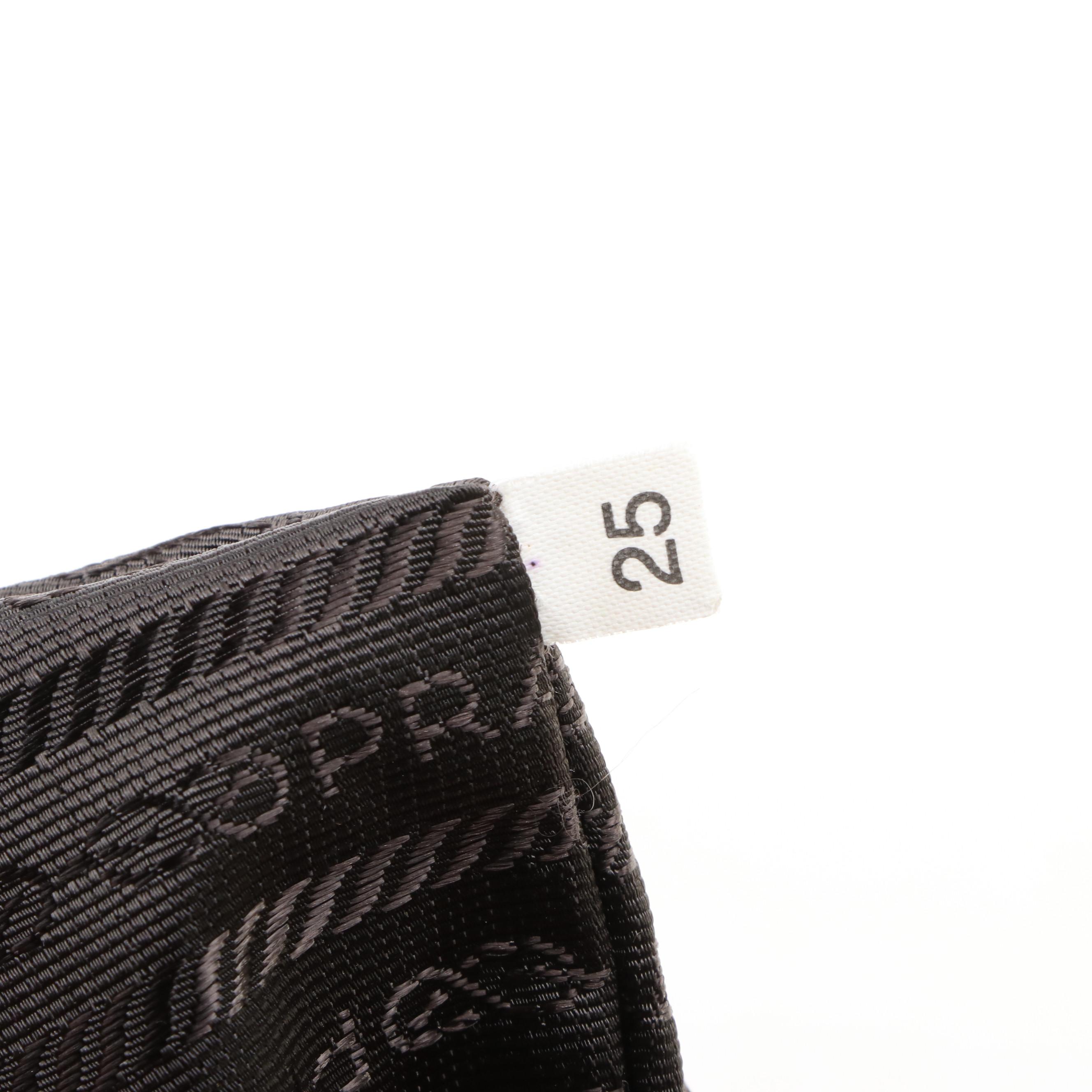 Prada Nylon Flat Crossbody Bag with Saffiano Leather Trim