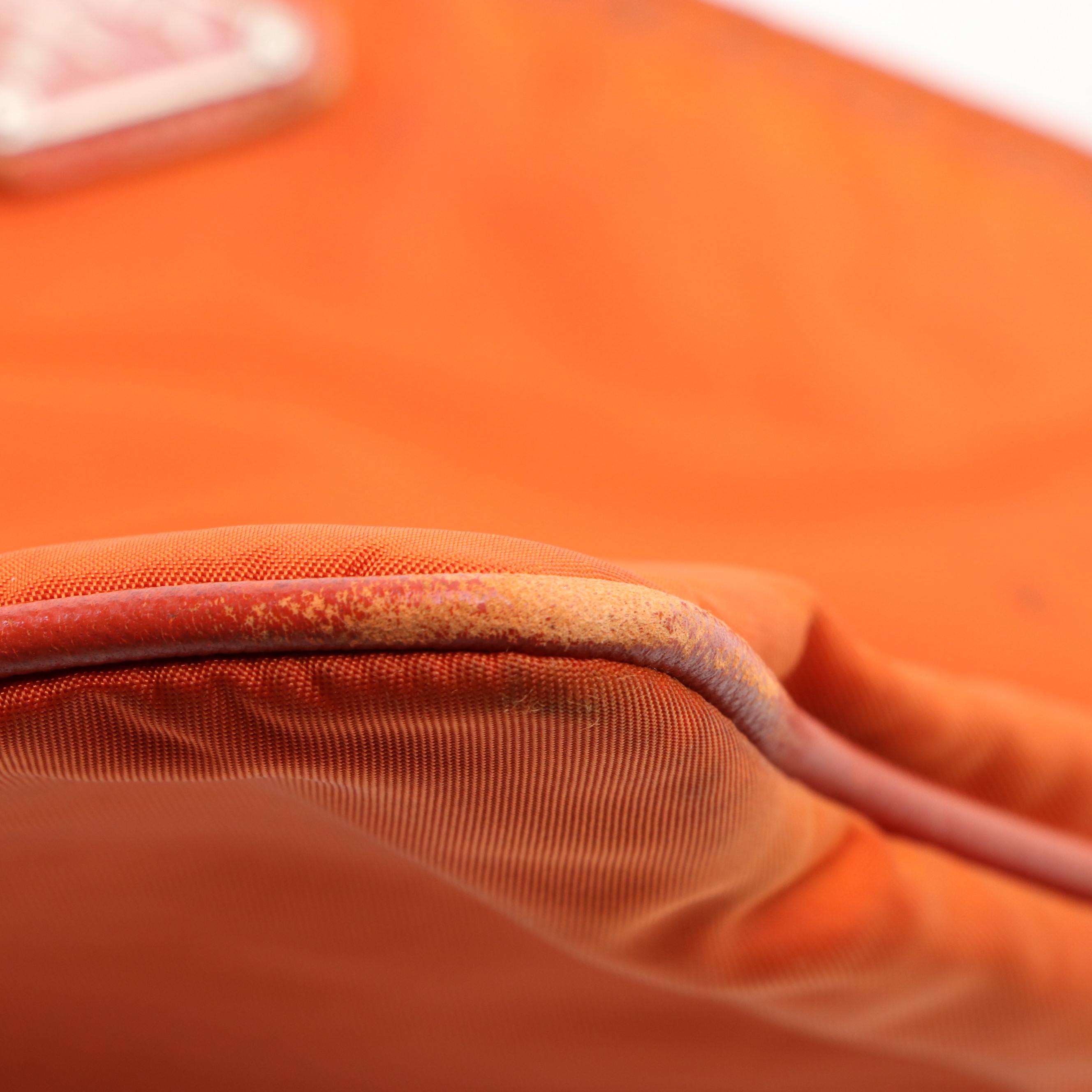 Prada Nylon Flat Crossbody Bag with Saffiano Leather Trim