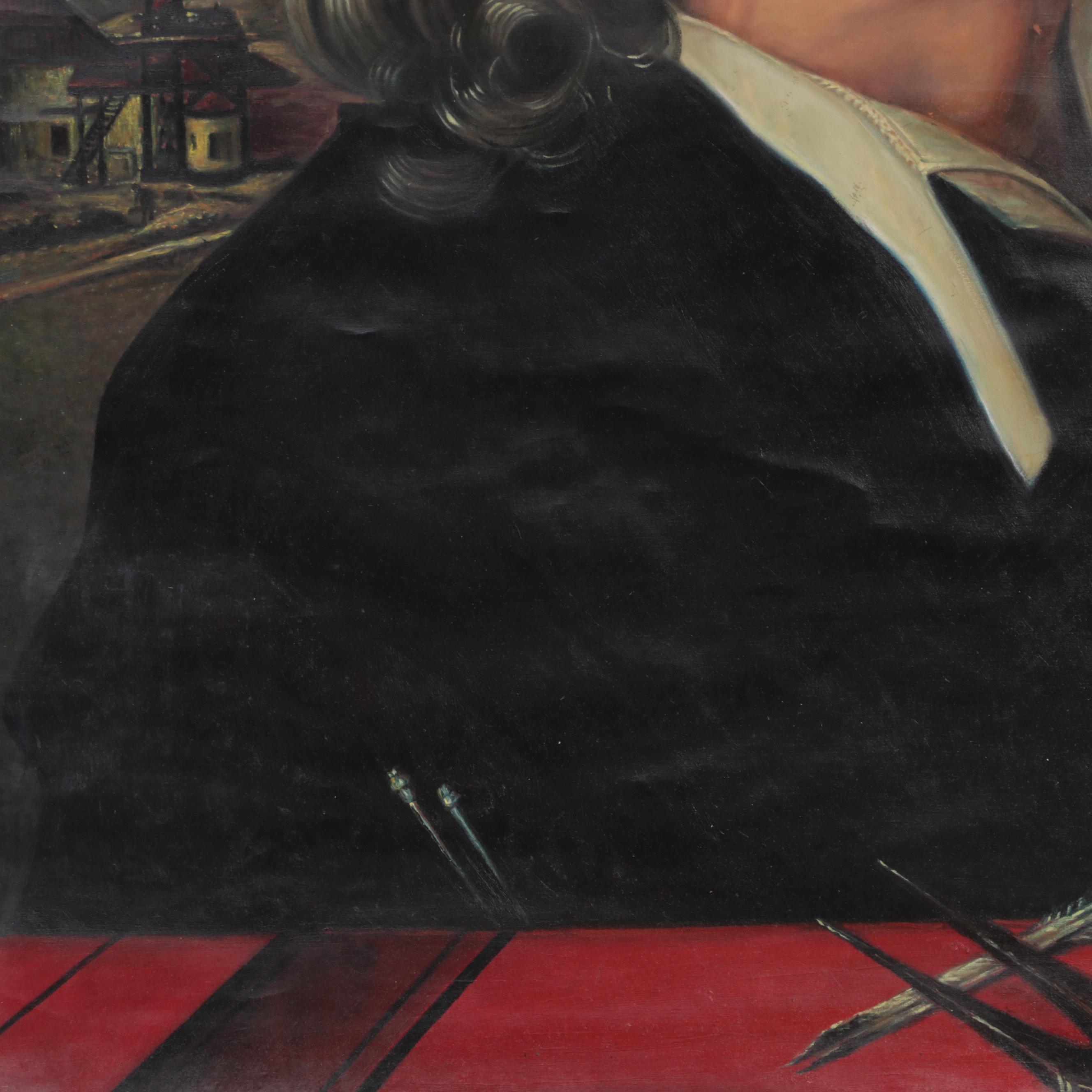 Oil Painting After Piero di Cosimo "Portrait of Giuliano da Sangallo"