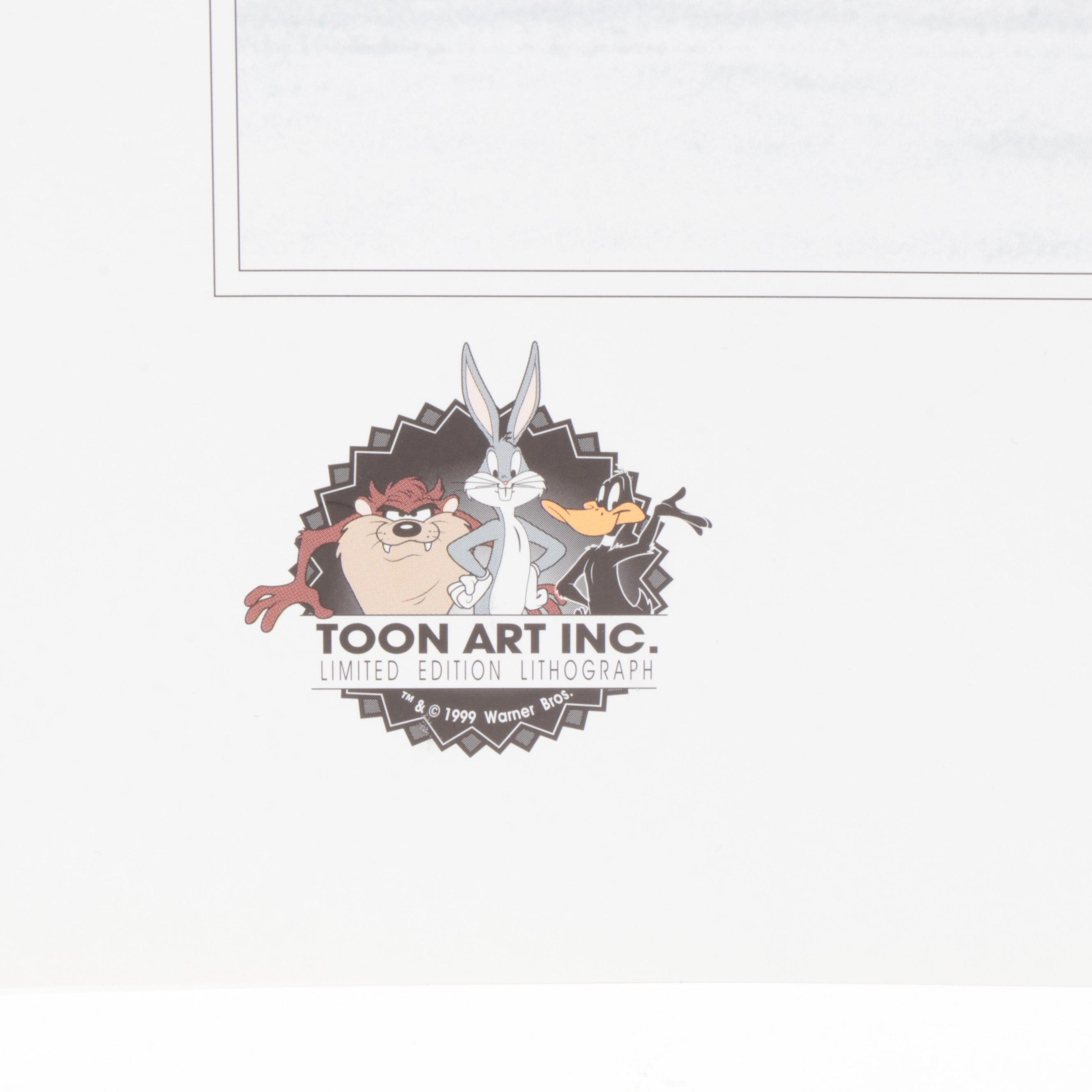 1999 Limited Edition Muhammad Ali "The Greatest" Looney Tunes Lithograph